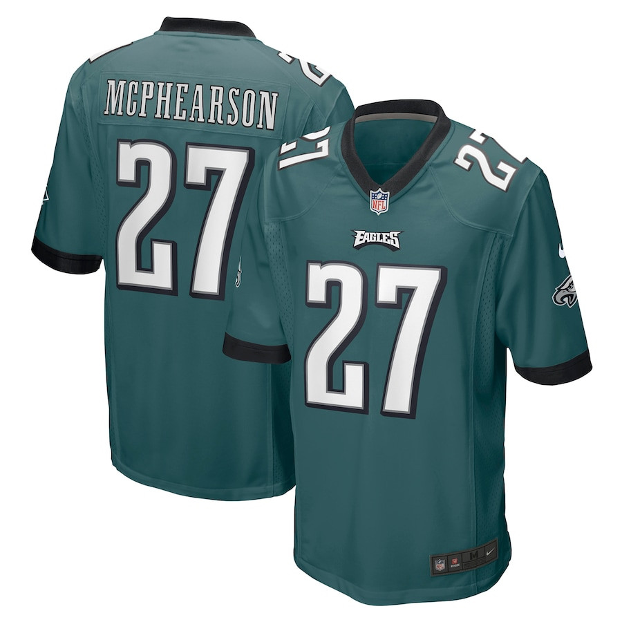 Zech Mcphearson 27 Philadelphia Eagles Men Game Jersey - Midnight Green Js4772