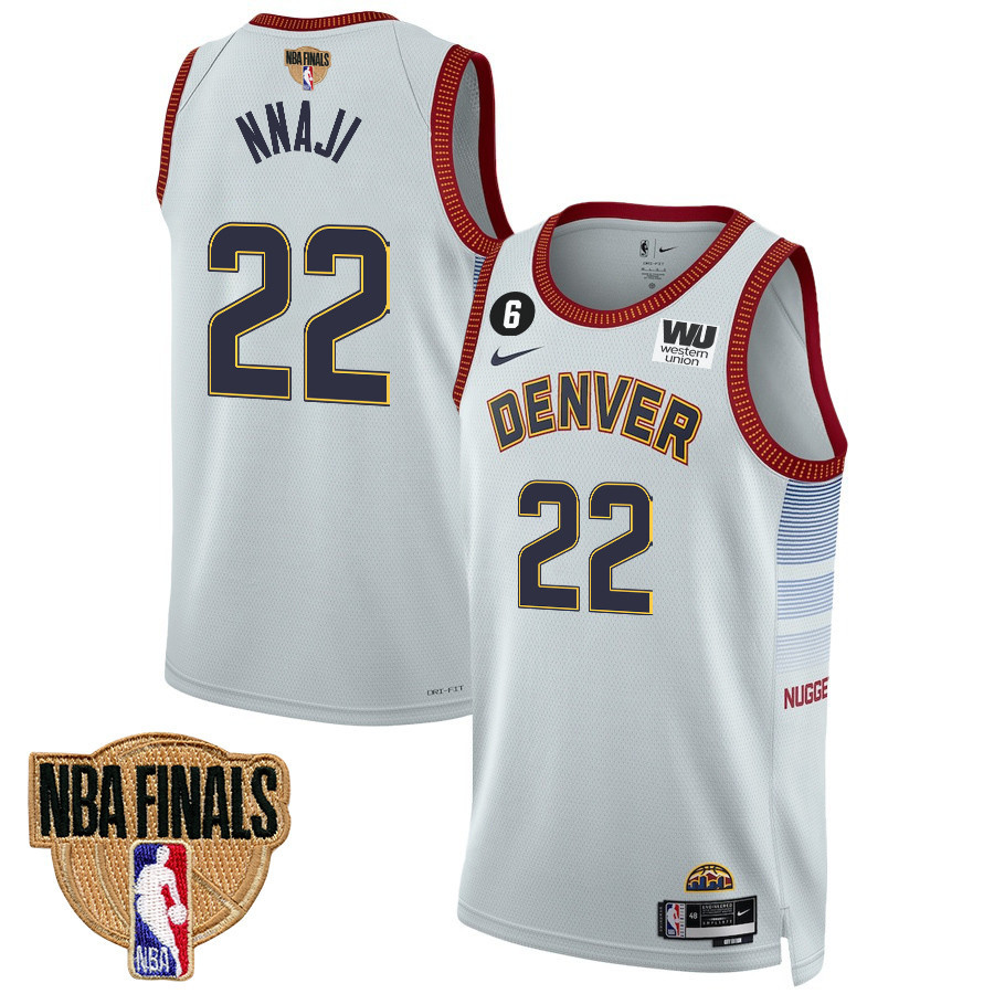 Zeke Nnaji 22 Denver Nuggets Final Champions 2023 Swingman Youth Jersey - White