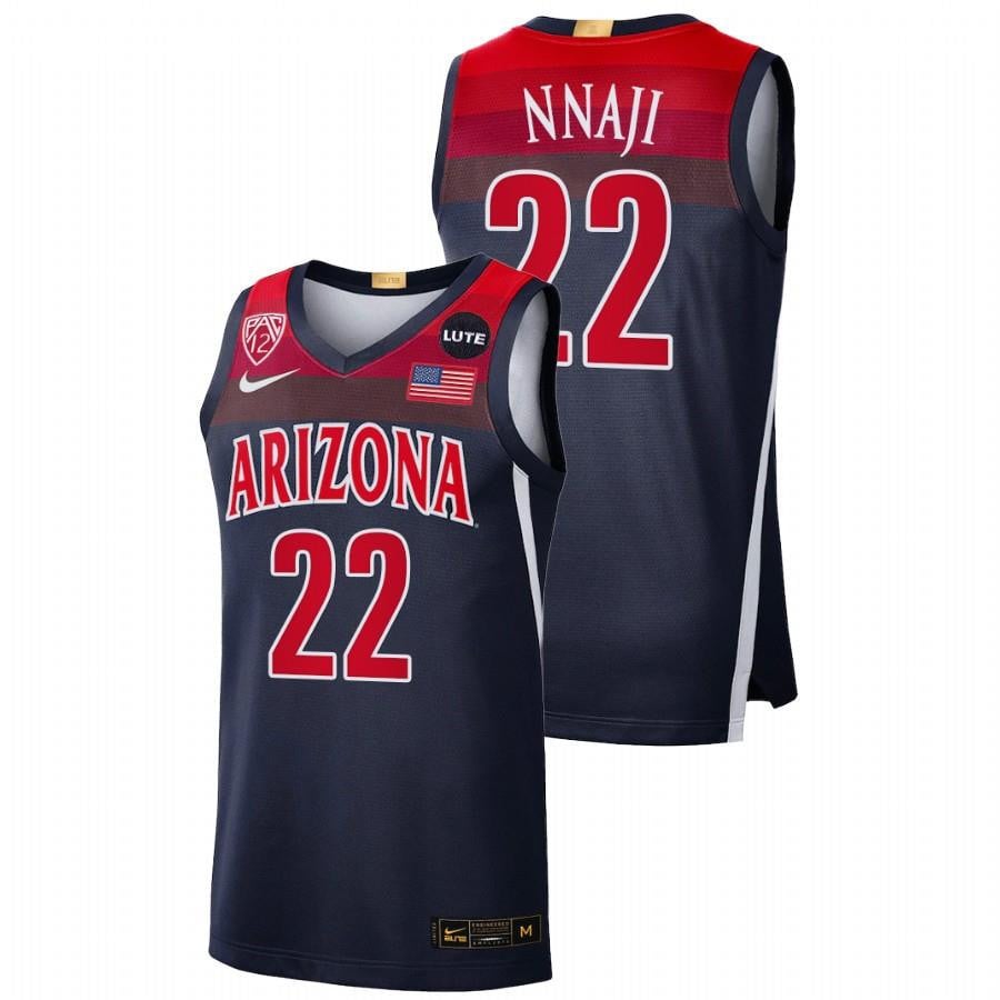 Zeke Nnaji 22 Navy Arizona Wildcats Elite Limited Jersey
