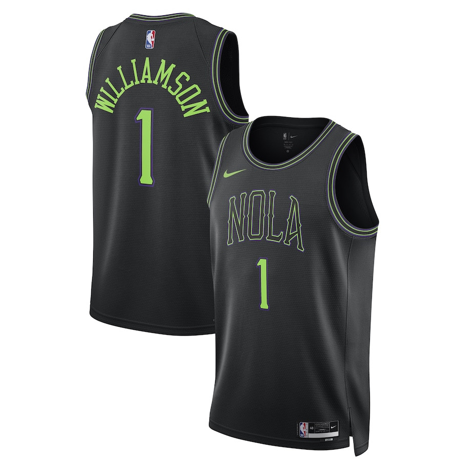 Zion Williamson 1 New Orleans Pelicans 2023/24 Swingman Jersey - City Edition - Unisex Black