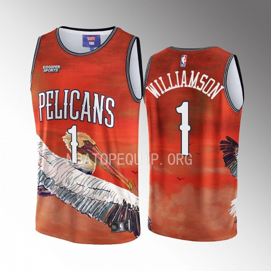 Zion Williamson 1 New Orleans Pelicans Nba & Kidsuper Studios Unisex Hometown Jersey