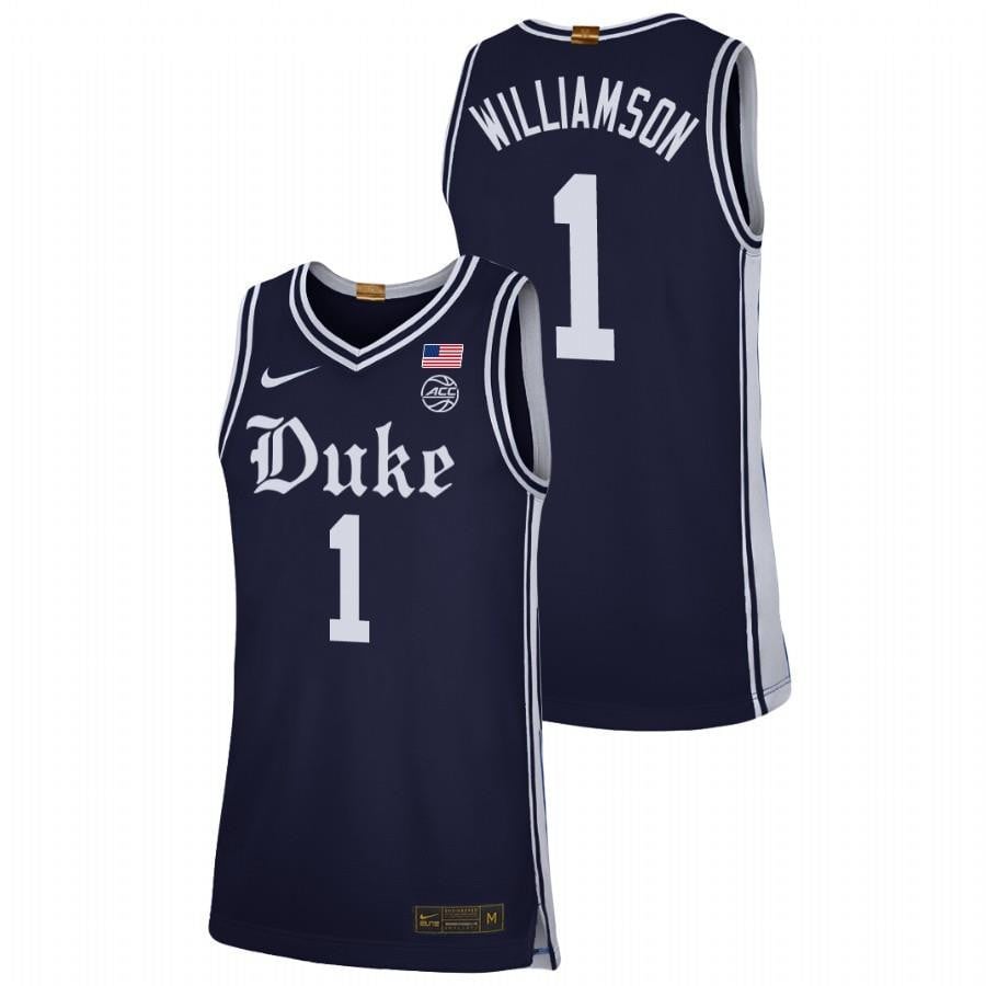 Zion Williamson Duke Blue Devils Navy Alternate Brotherhood Jersey