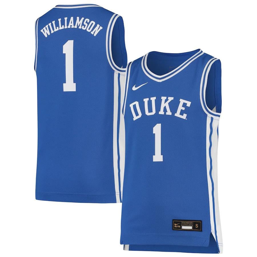 Zion Williamson Duke Blue Devils Youth Basketball Jersey - Royal