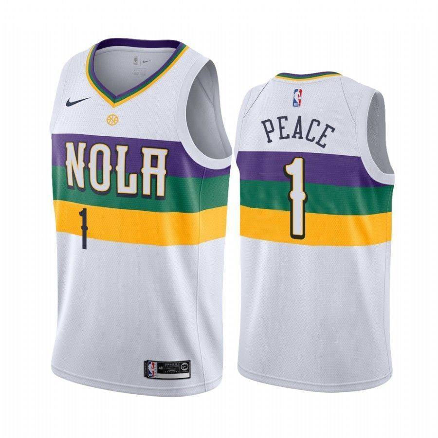Zion Williamson Peace Pelicans City Jersey