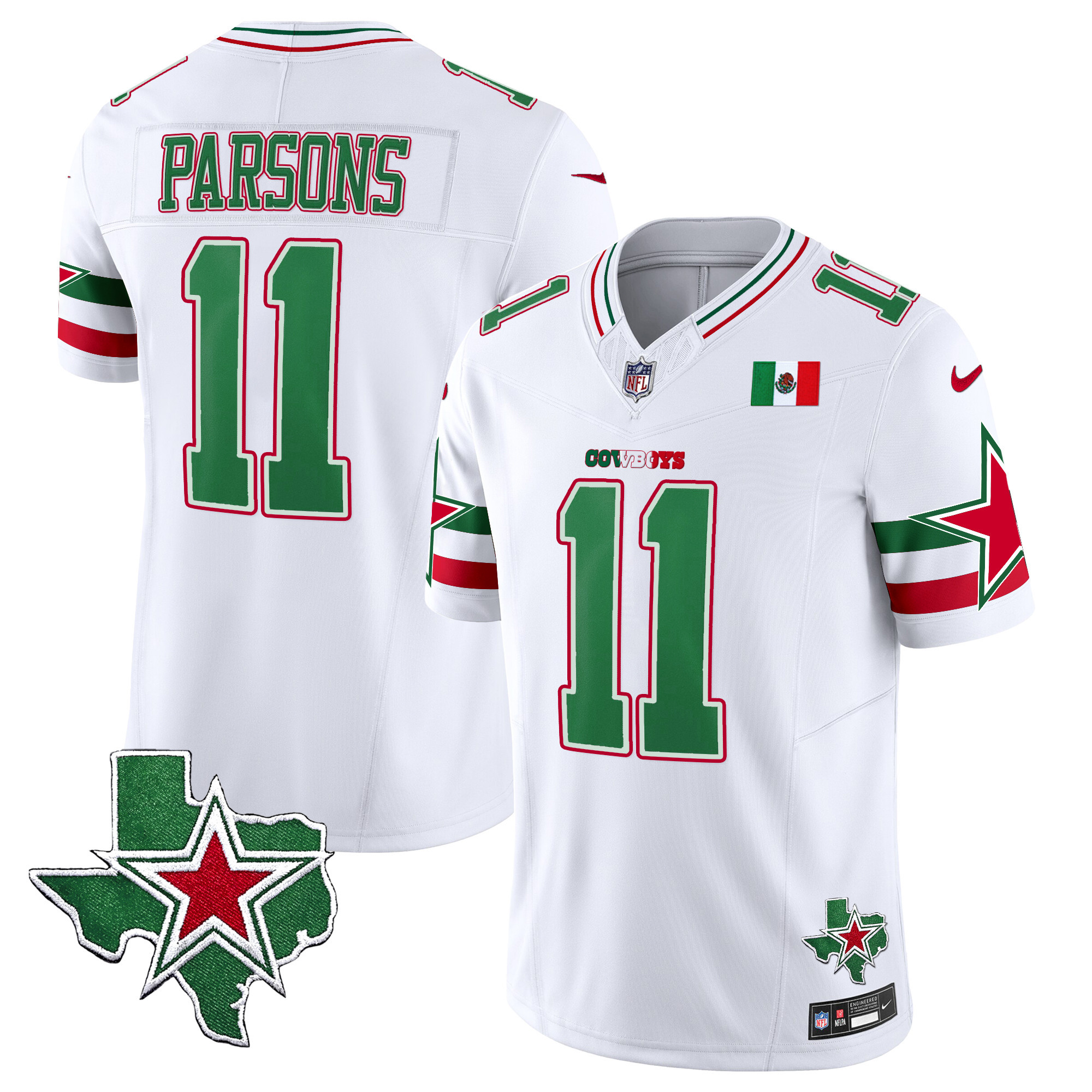 Men’s Dallas Cowboys 2024 Mexico Vapor Limited Jersey – All Stitched