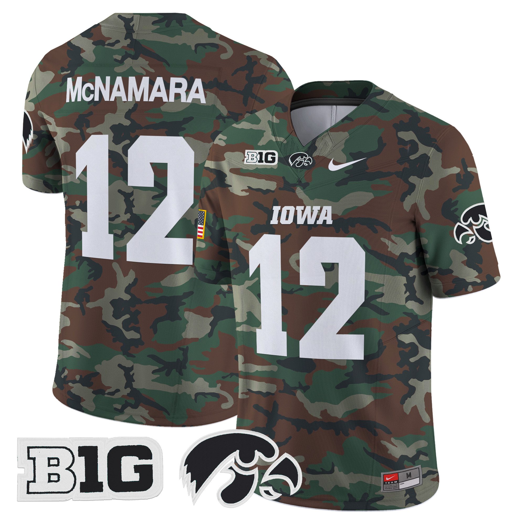 Iowa Hawkeyes 2024 Military Vapor Limited Jersey – All Stitched