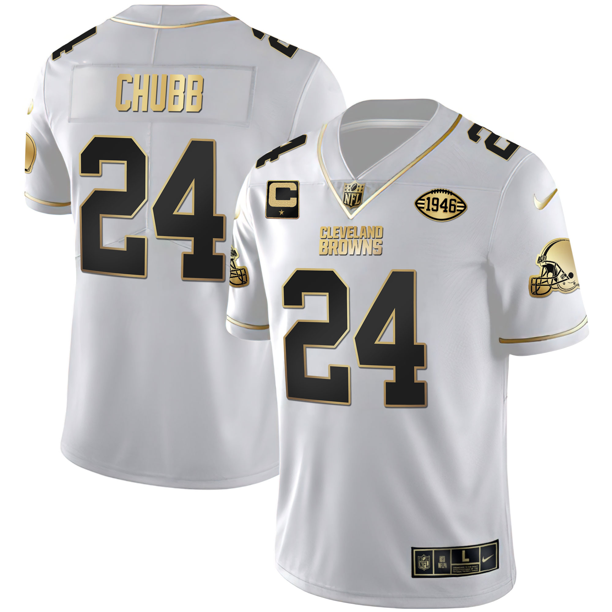 Youth’s Cleveland Browns Gold & Split Vapor Limited – All Stitched