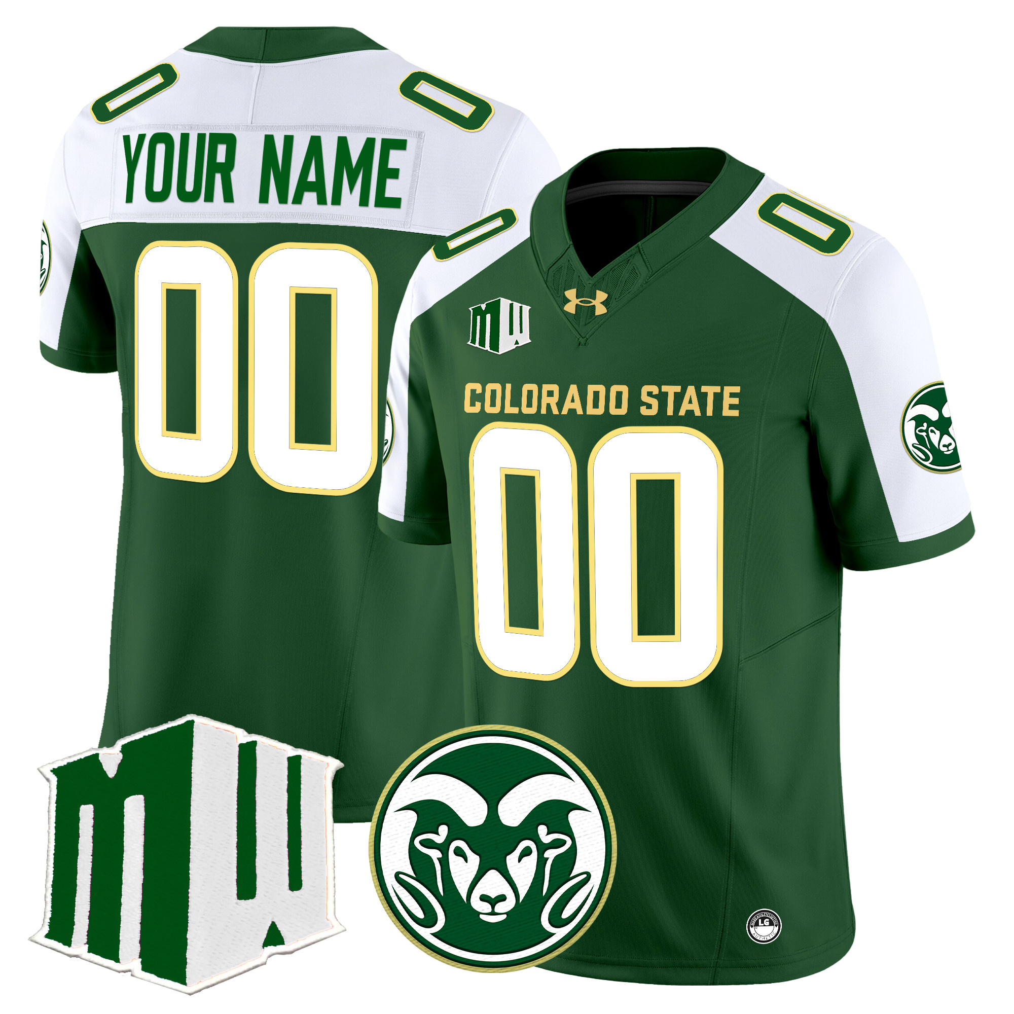 Colorado State Rams 2024 Vapor Limited Custom Jersey – All Stitched