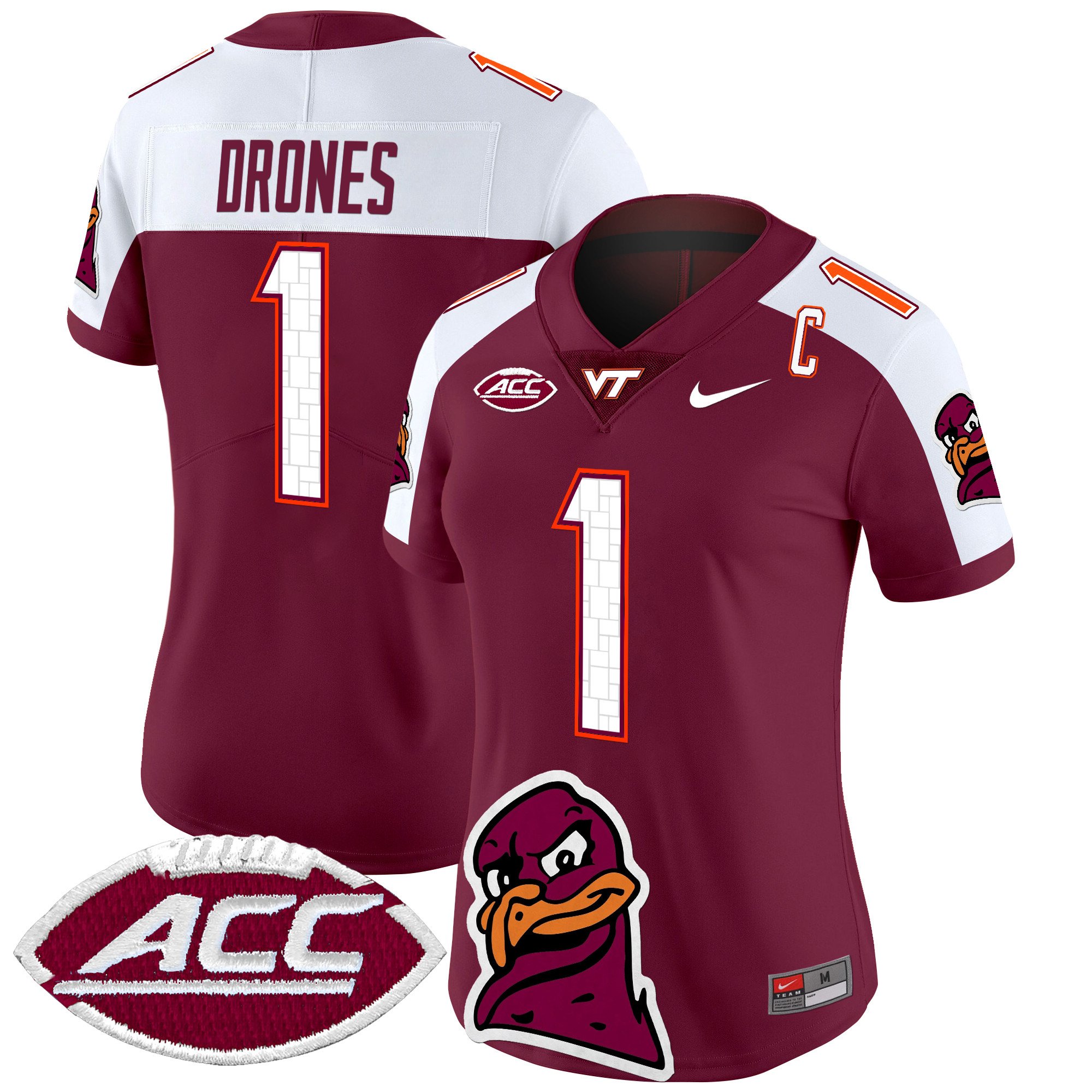 Women’s Virginia Tech Hokies 2024 Vapor Limited Jersey – All Stitched