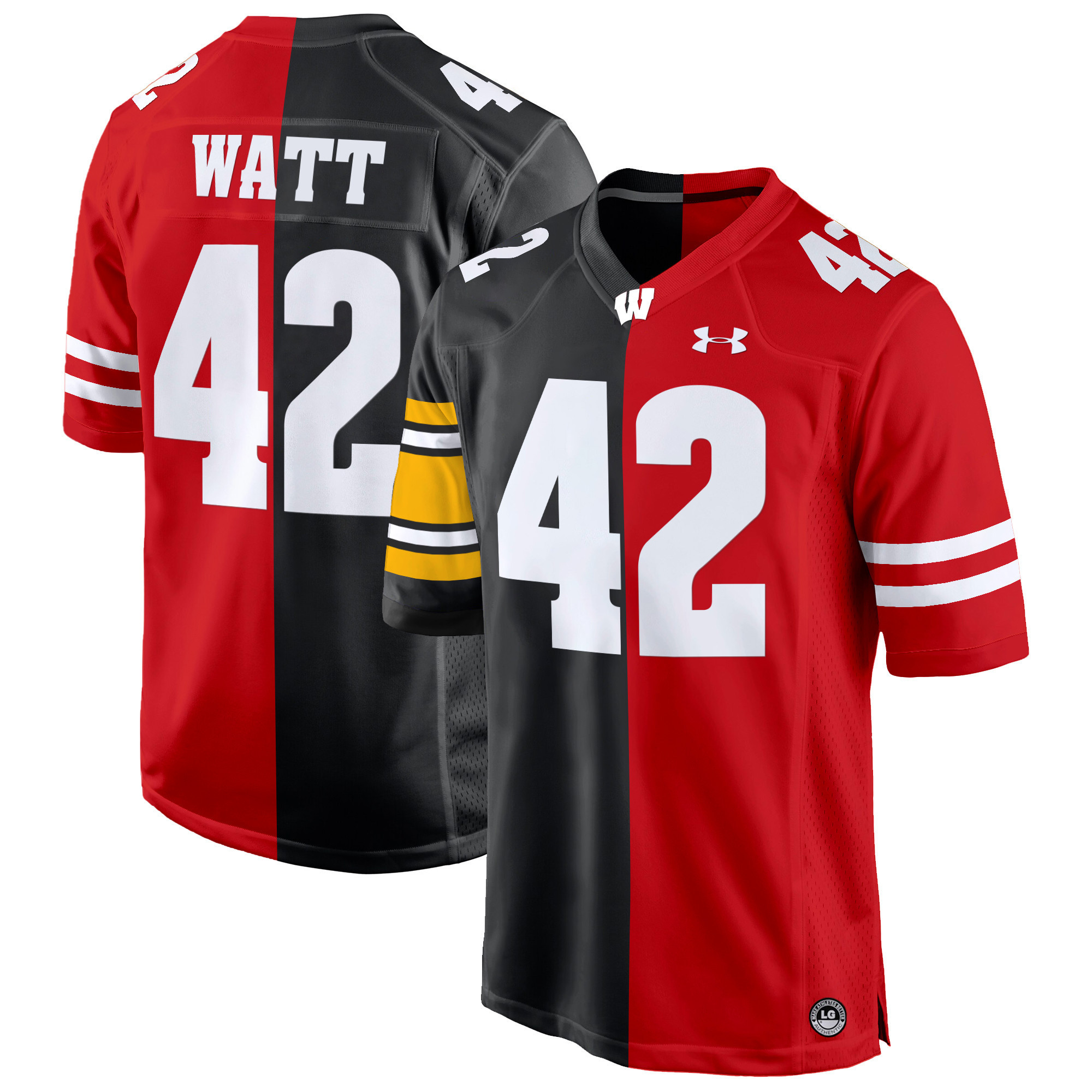 Wisconsin Badgers Split Game Jersey – All Stitched