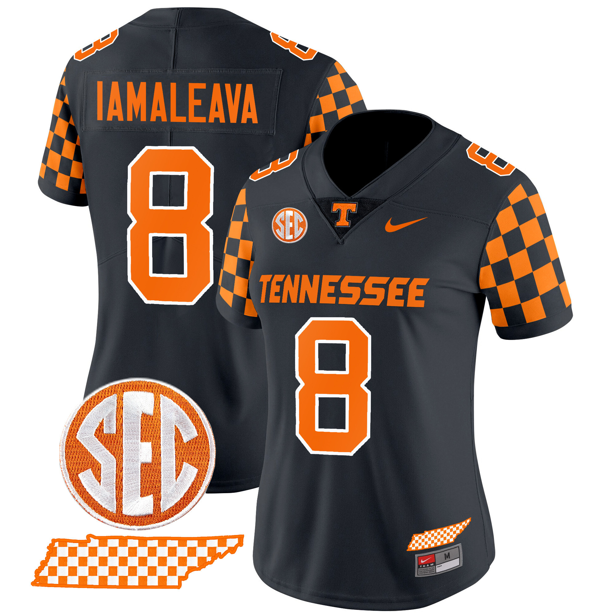 Women’s Tennessee Volunteers 2024 Checkerboard Vapor Limited Jersey – All Stitched