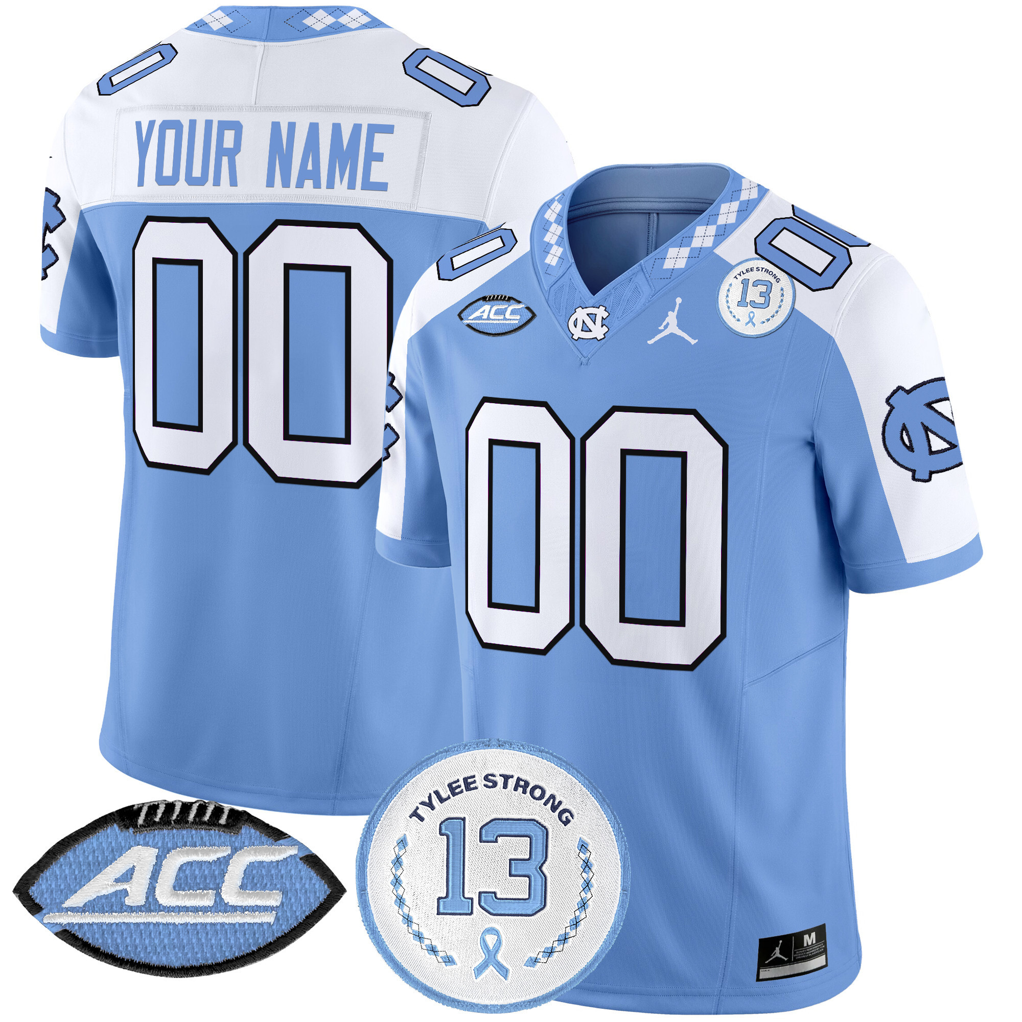 North Carolina Tar Heels 2024 Tylee Strong Patch Vapor Limited Custom Jersey – All Stitched
