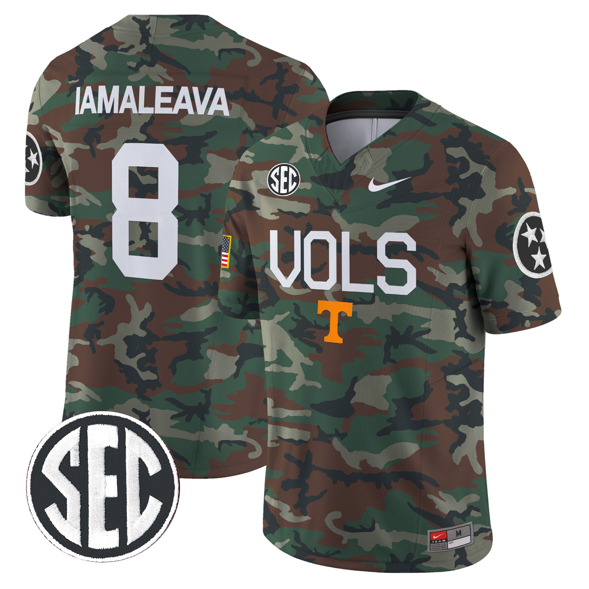 Tennessee Volunteers 2024 Military Vapor Limited Jersey – All Stitched