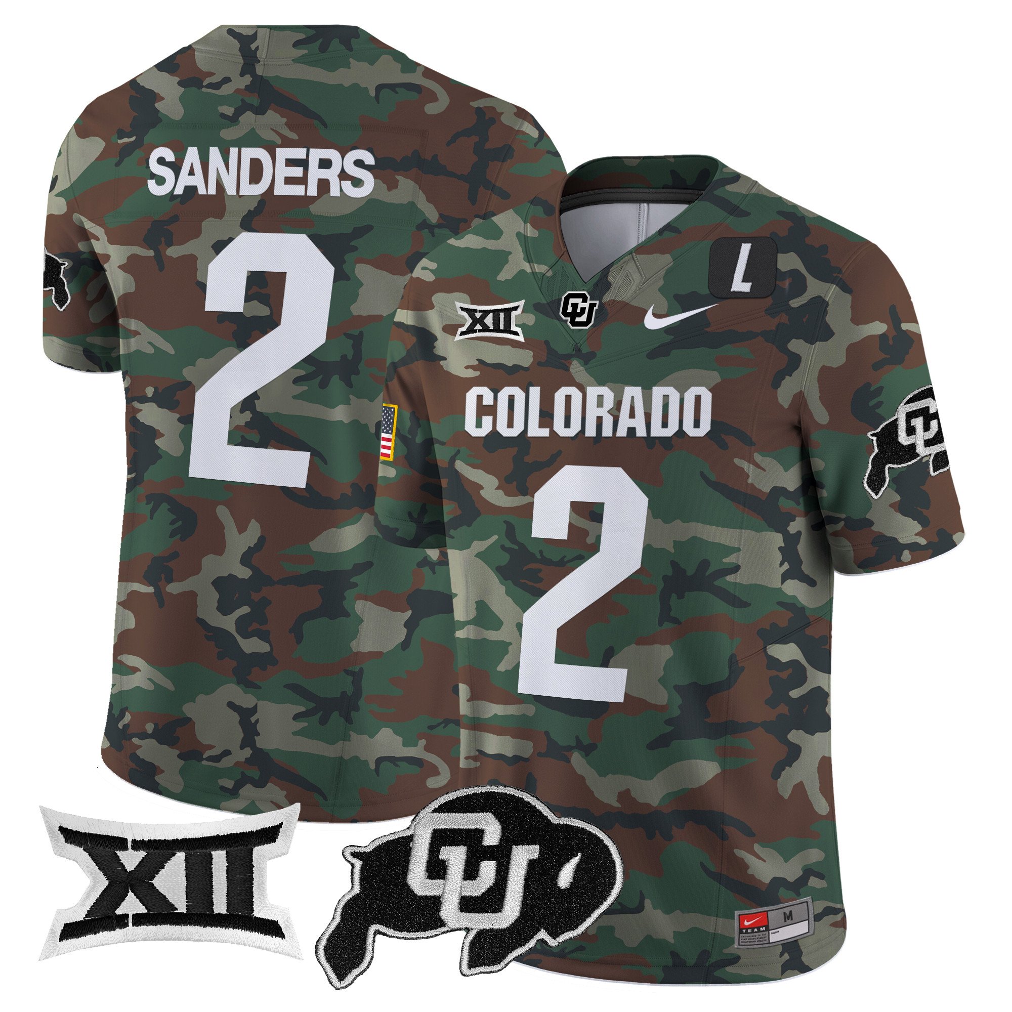 Colorado Buffaloes 2024 Military Vapor Limited Jersey – All Stitched