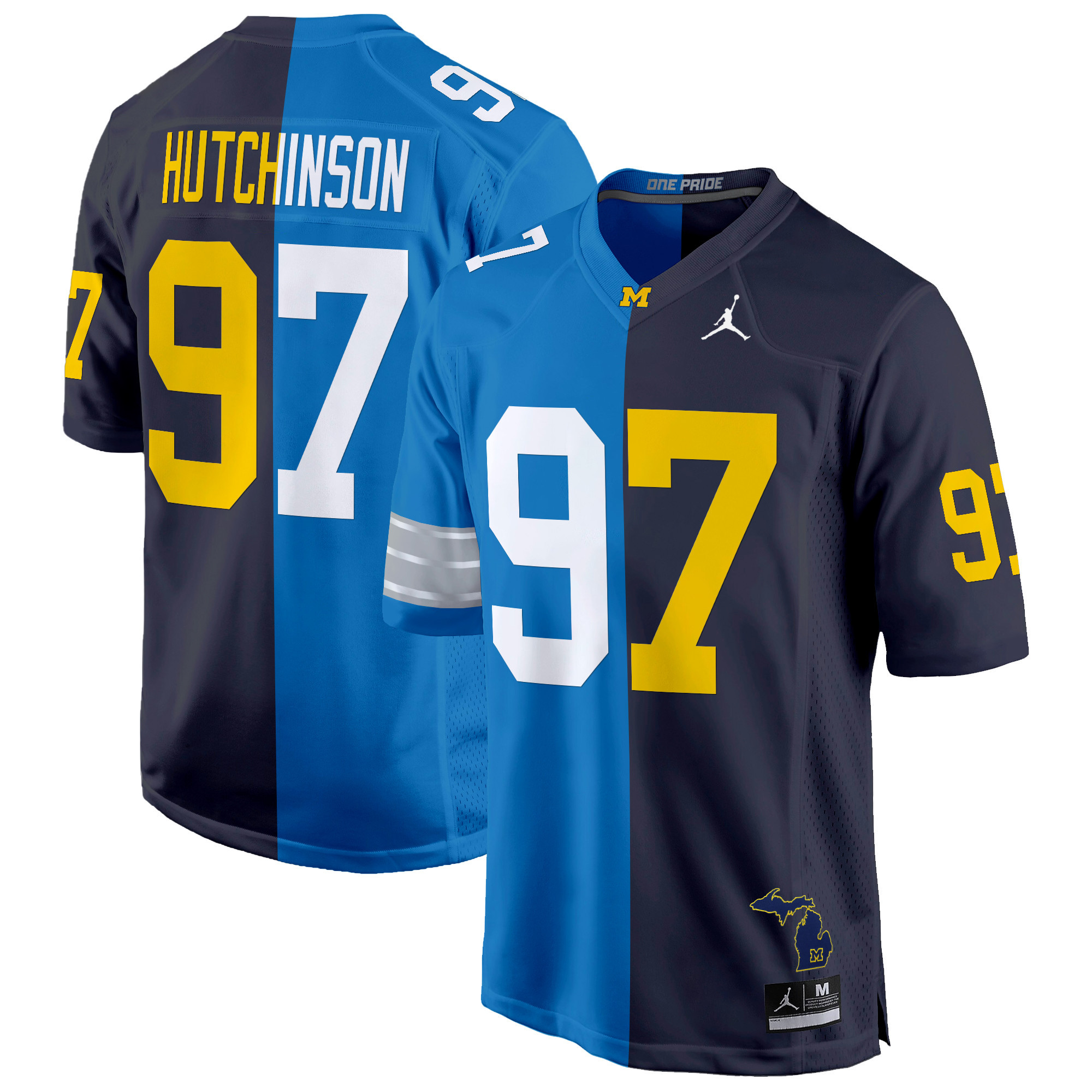 Michigan Wolverines Split Game Jersey – All Stitched