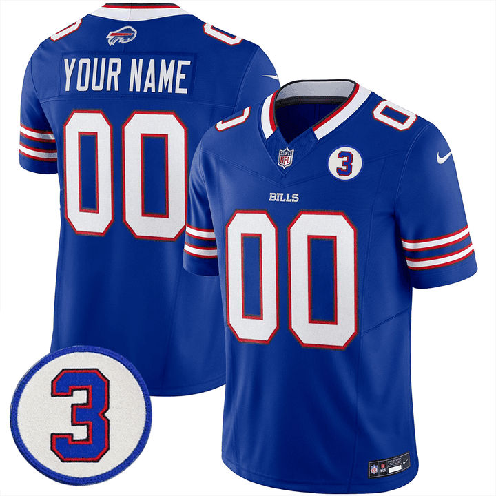 Buffalo Bills Damar Honoring Patch Vapor Limited Custom Jersey – All Stitched