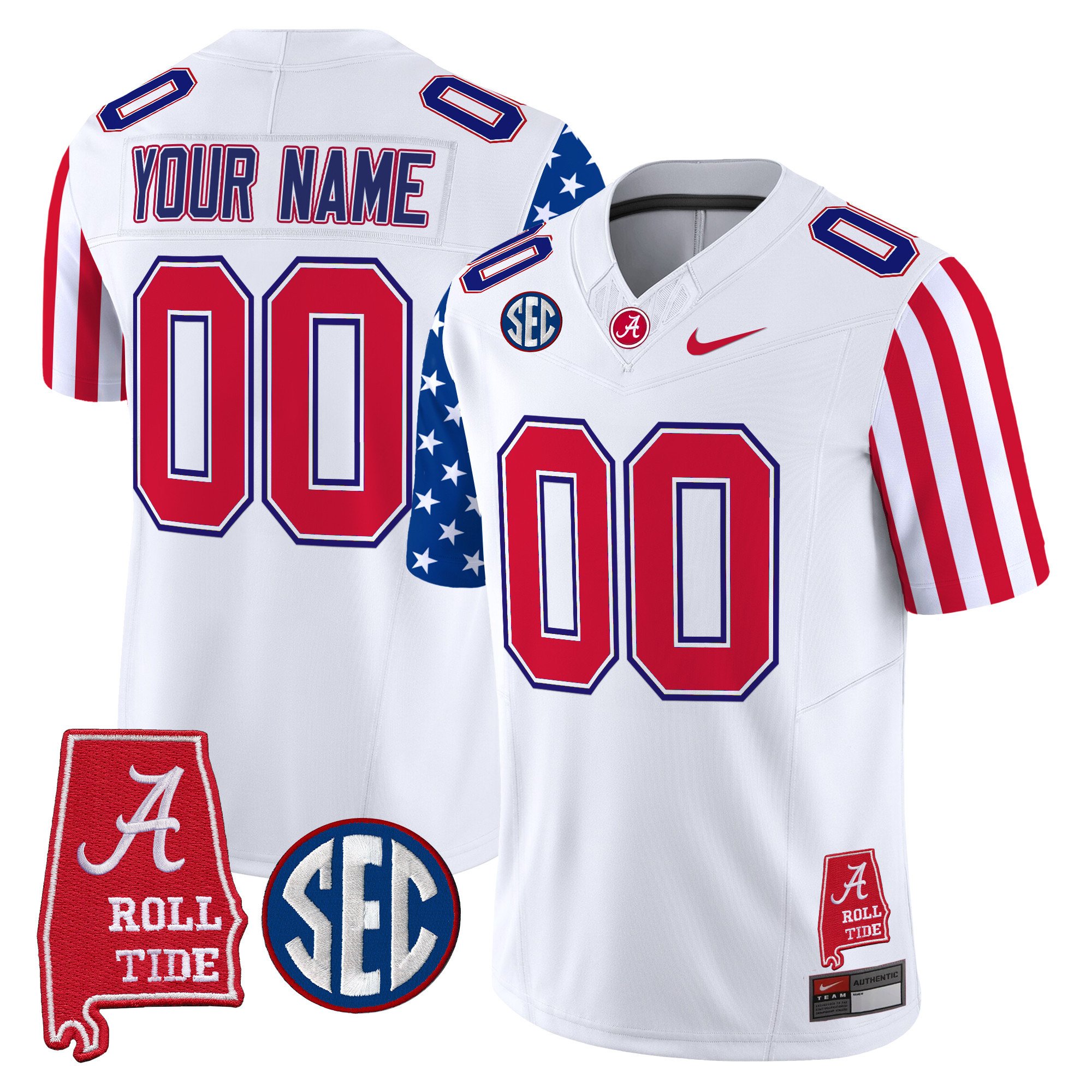 Alabama Crimson Tide American Style Vapor Limited Custom Jersey – All Stitched