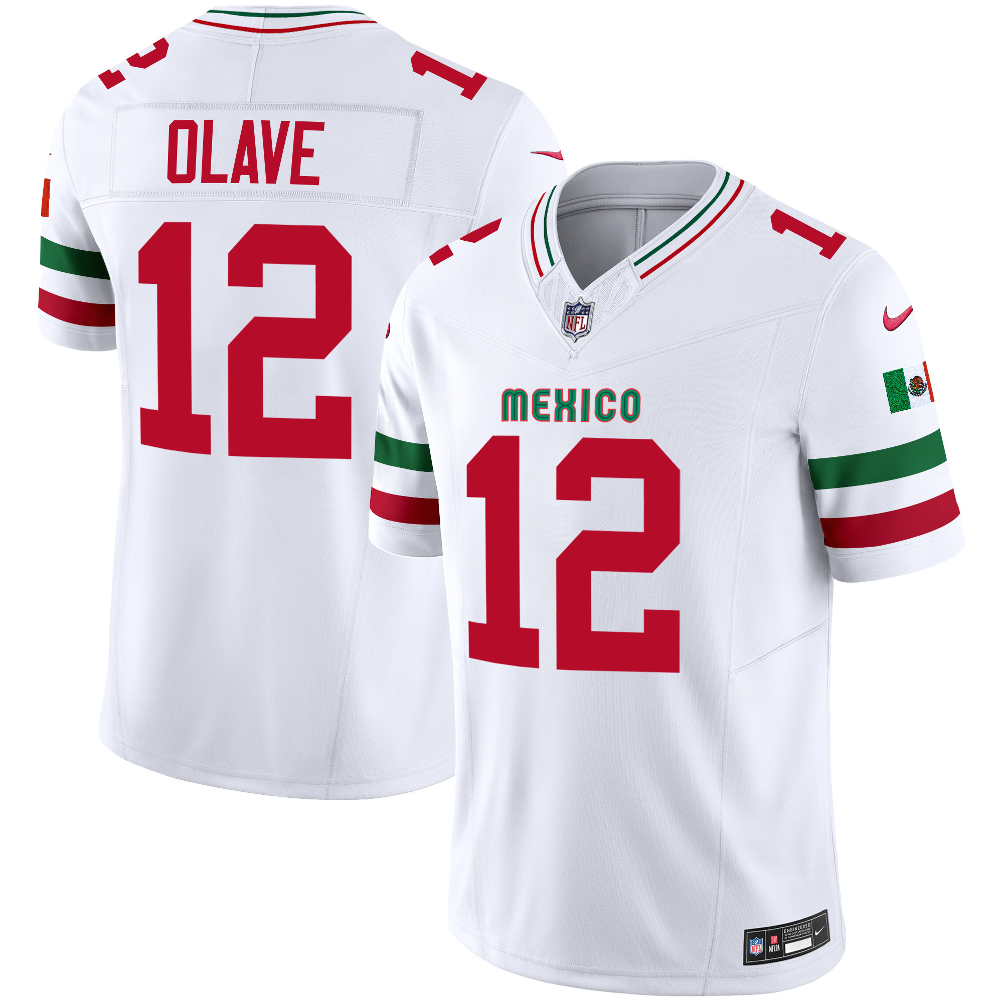 Men’s 2024 Mexico Vapor Limited Jersey – All Stitched