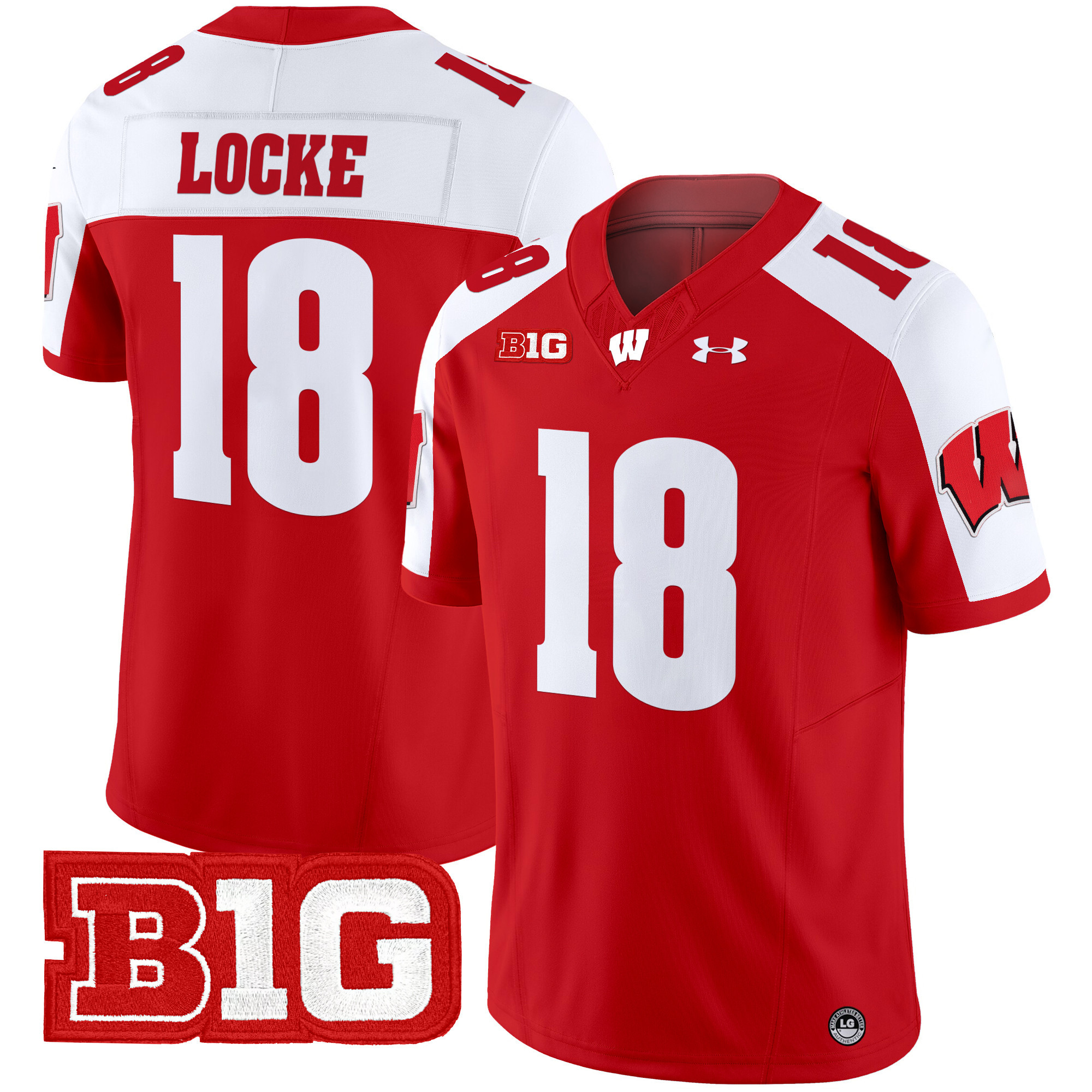 Men’s Wisconsin Badgers 2024 Vapor Limited Jersey – All Stitched
