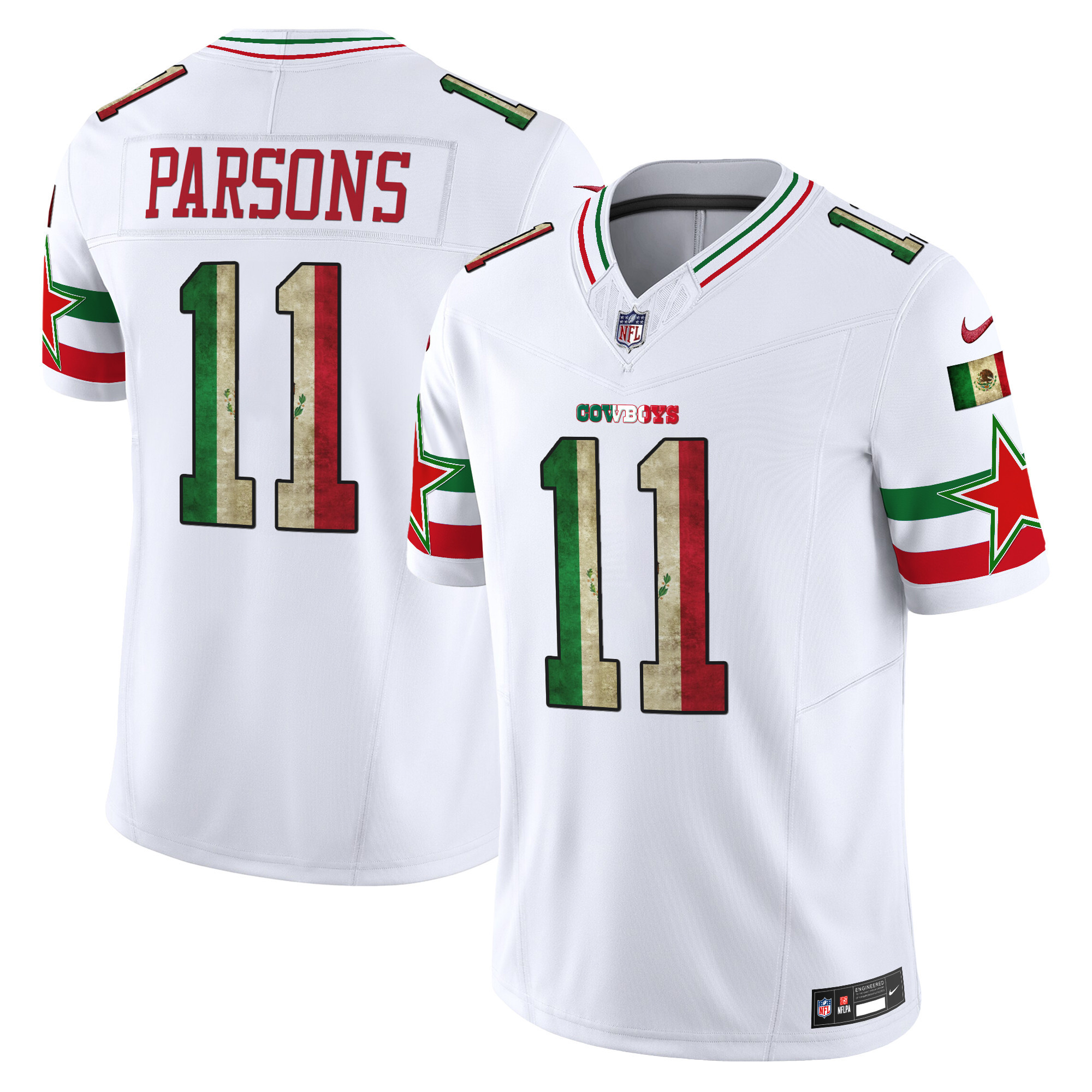 Men’s Dallas Cowboys Mexico Vapor Limited Jersey V3 – All Stitched
