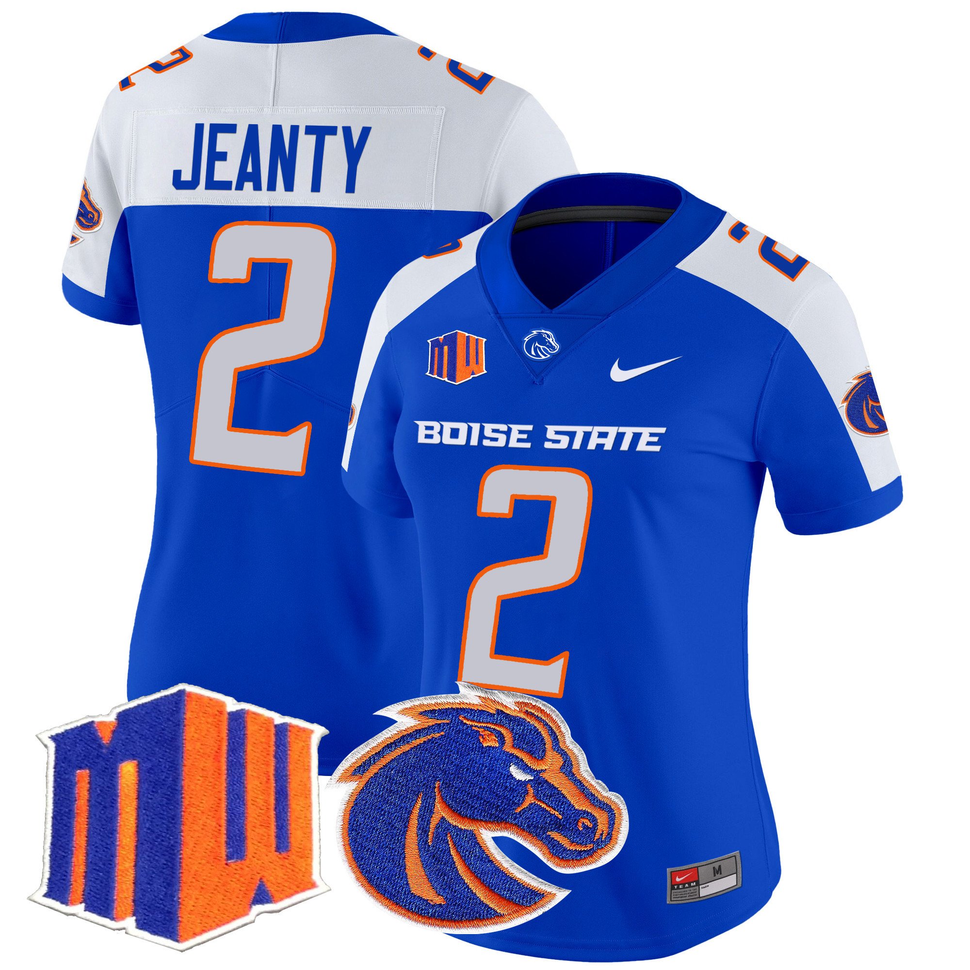 Women’s Boise State Broncos 2024 Vapor Limited Jersey – All Stitched