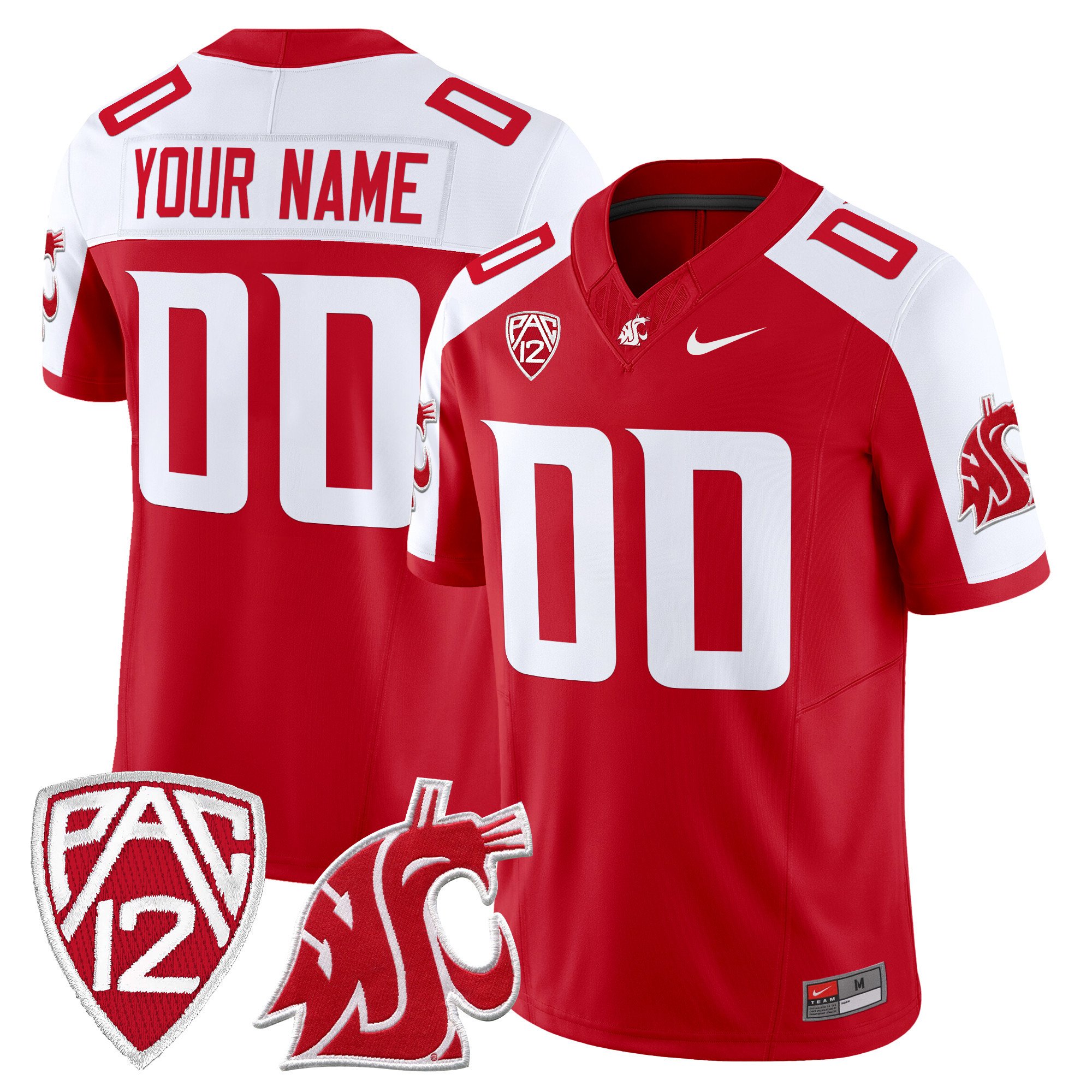 Washington State Cougars 2024 Vapor Limited Custom Jersey – All Stitched