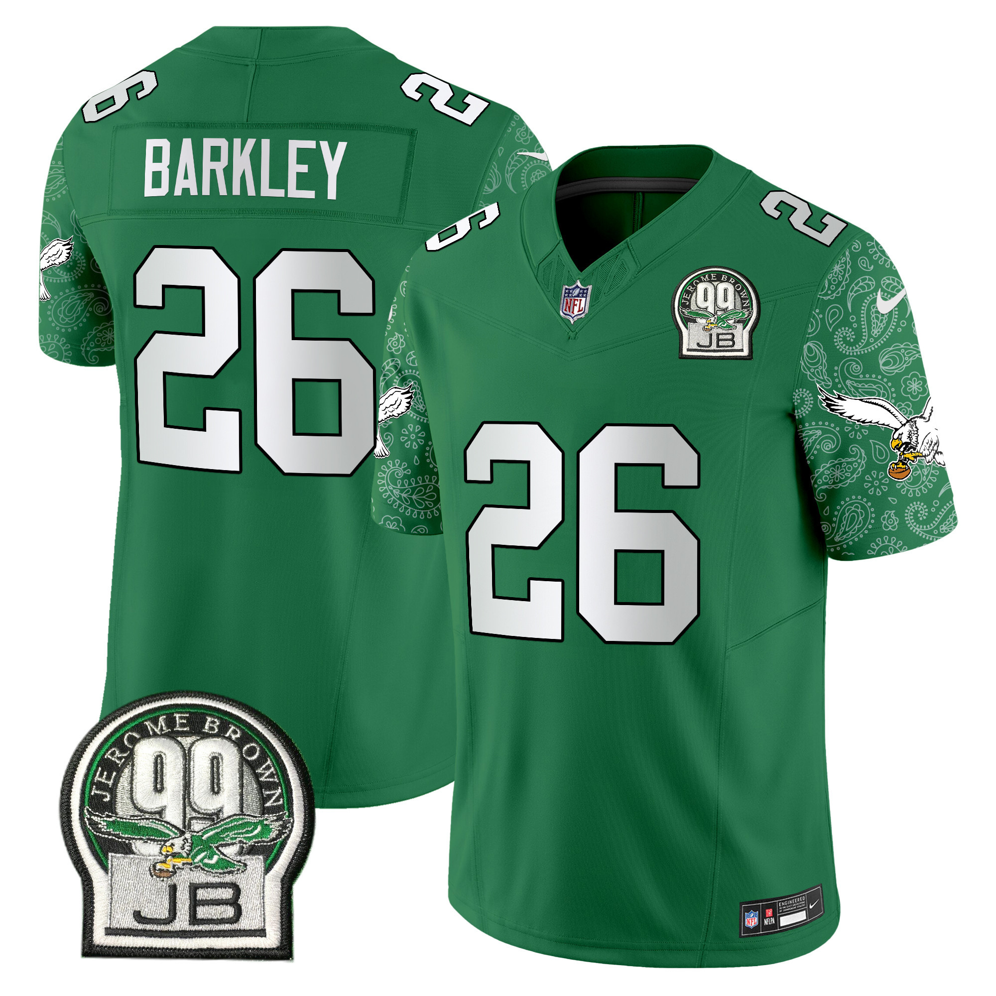 Men’s Philadelphia Eagles Kelly Green Vapor Limited Jersey V4 – All Stitched