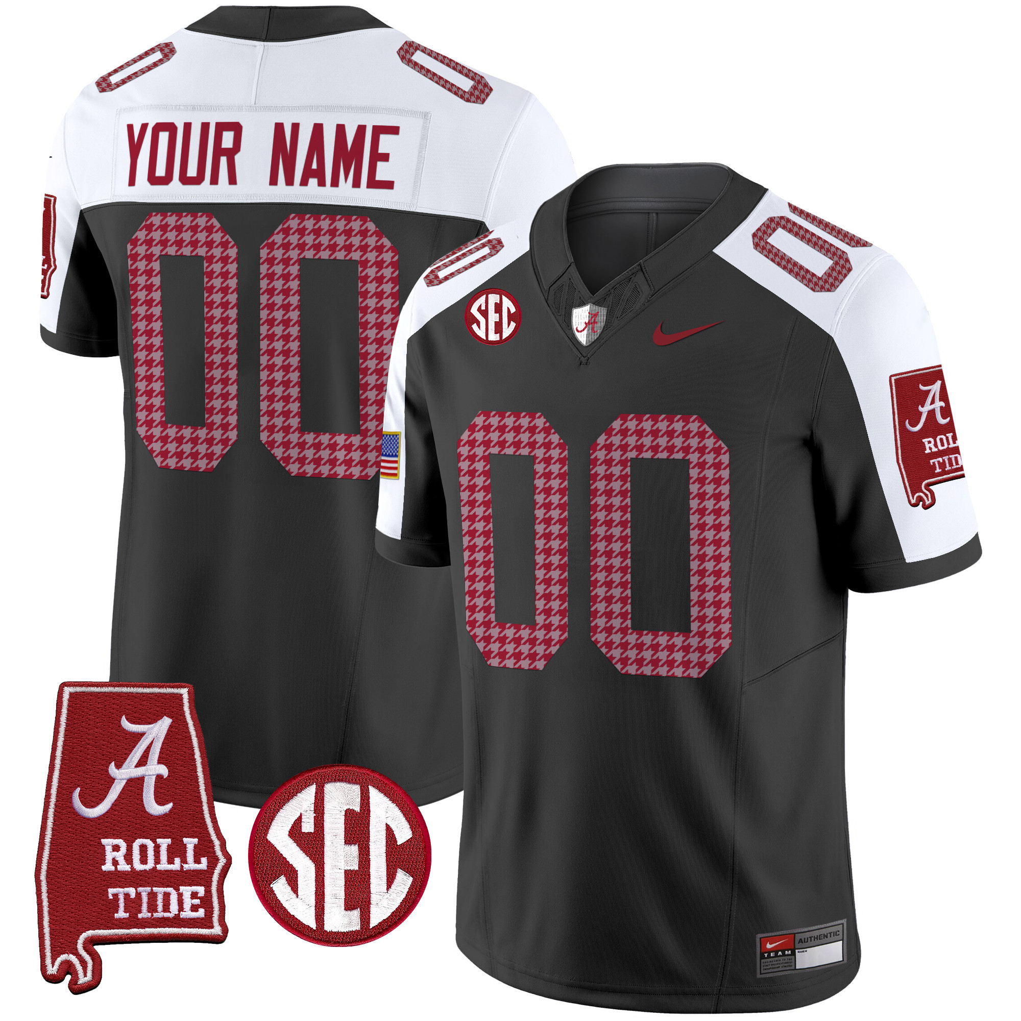Alabama Crimson Tide Pro Combat Vapor Limited Custom Jersey – All Stitched