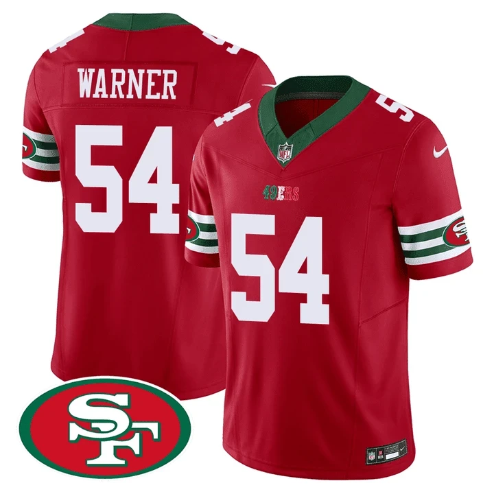 San Francisco 49ers Fred Warner Mexico Red Jersey – All Stitched