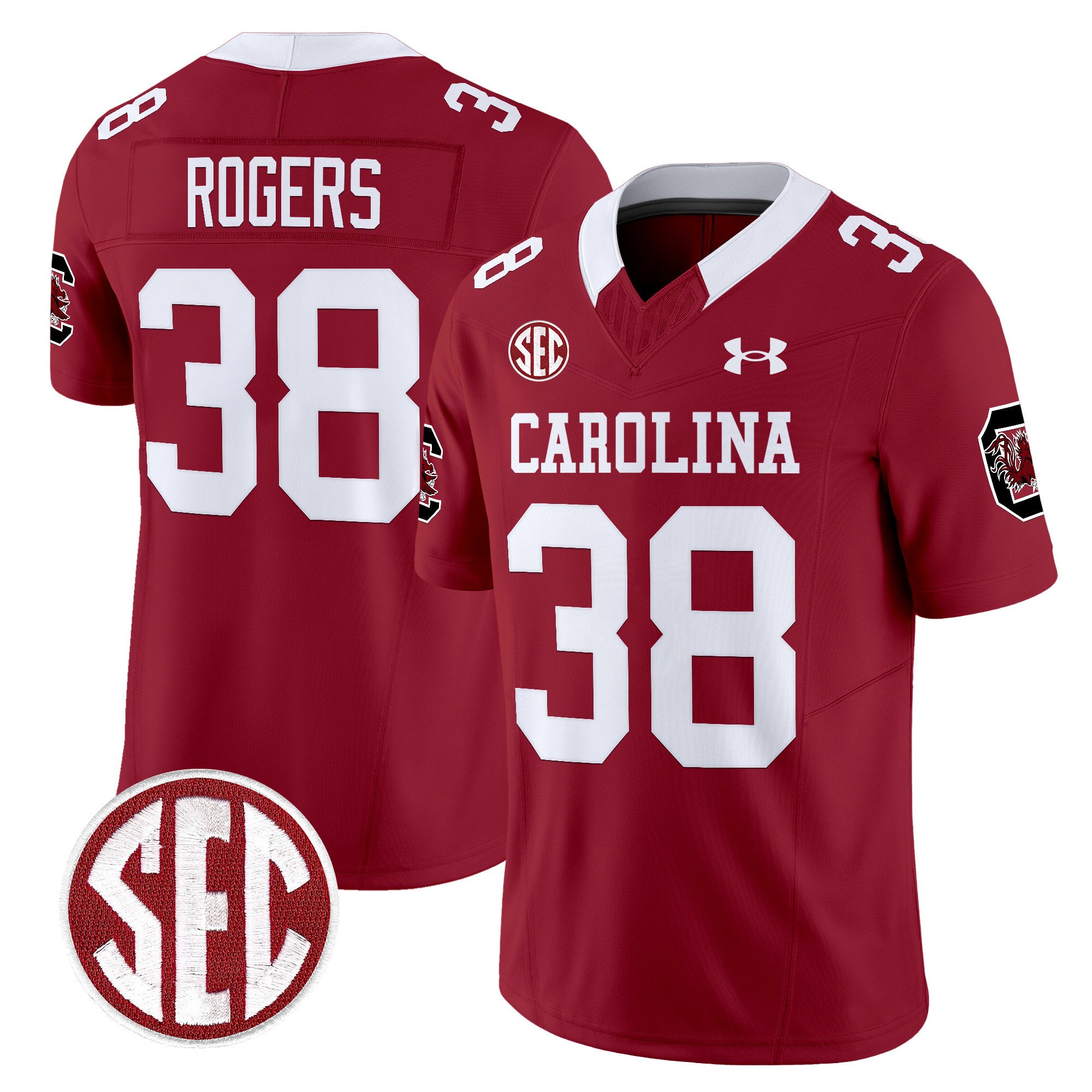 Men’s South Carolina Gamecocks 1980 Throwback Vapor Limited Jersey V2 – All Stitched