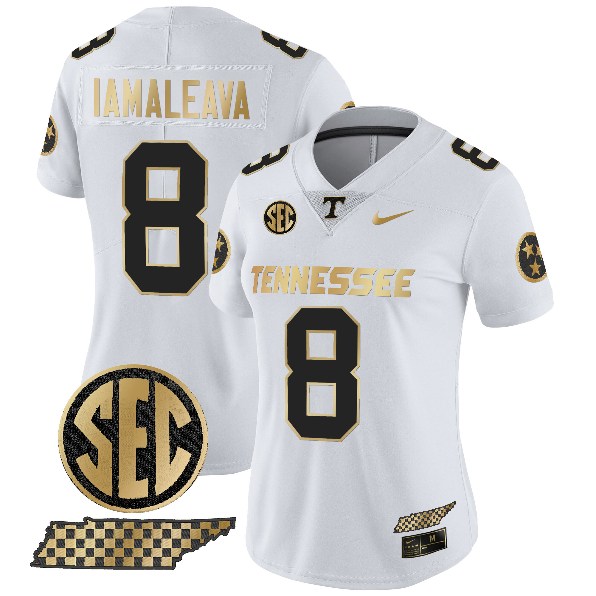 Women’s Tennessee Volunteers 2024 Gold Vapor Limited Jersey – All Stitched