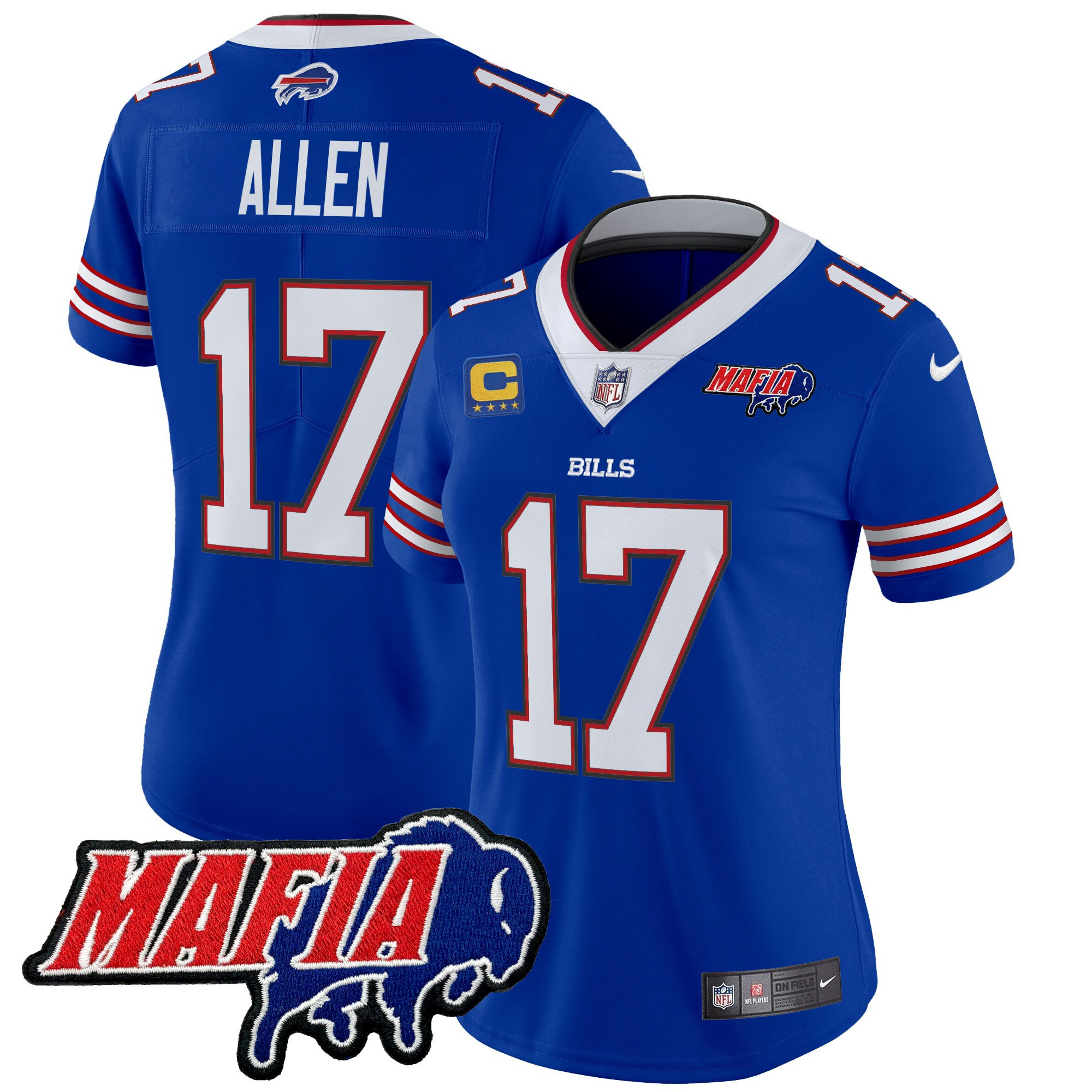 Women’s Buffalo Bills 2024 Bills Mafia Patch Vapor Limited Jersey – All Stitched