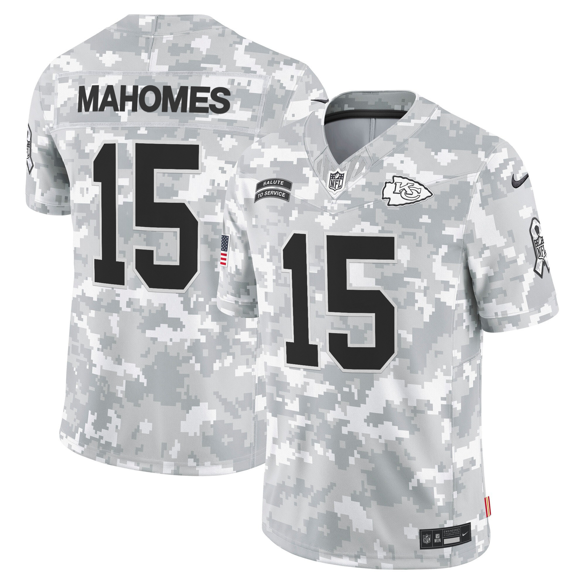 Men’s Kansas City Chiefs 2024 Salute to Service Vapor Limited Jersey – All stitched
