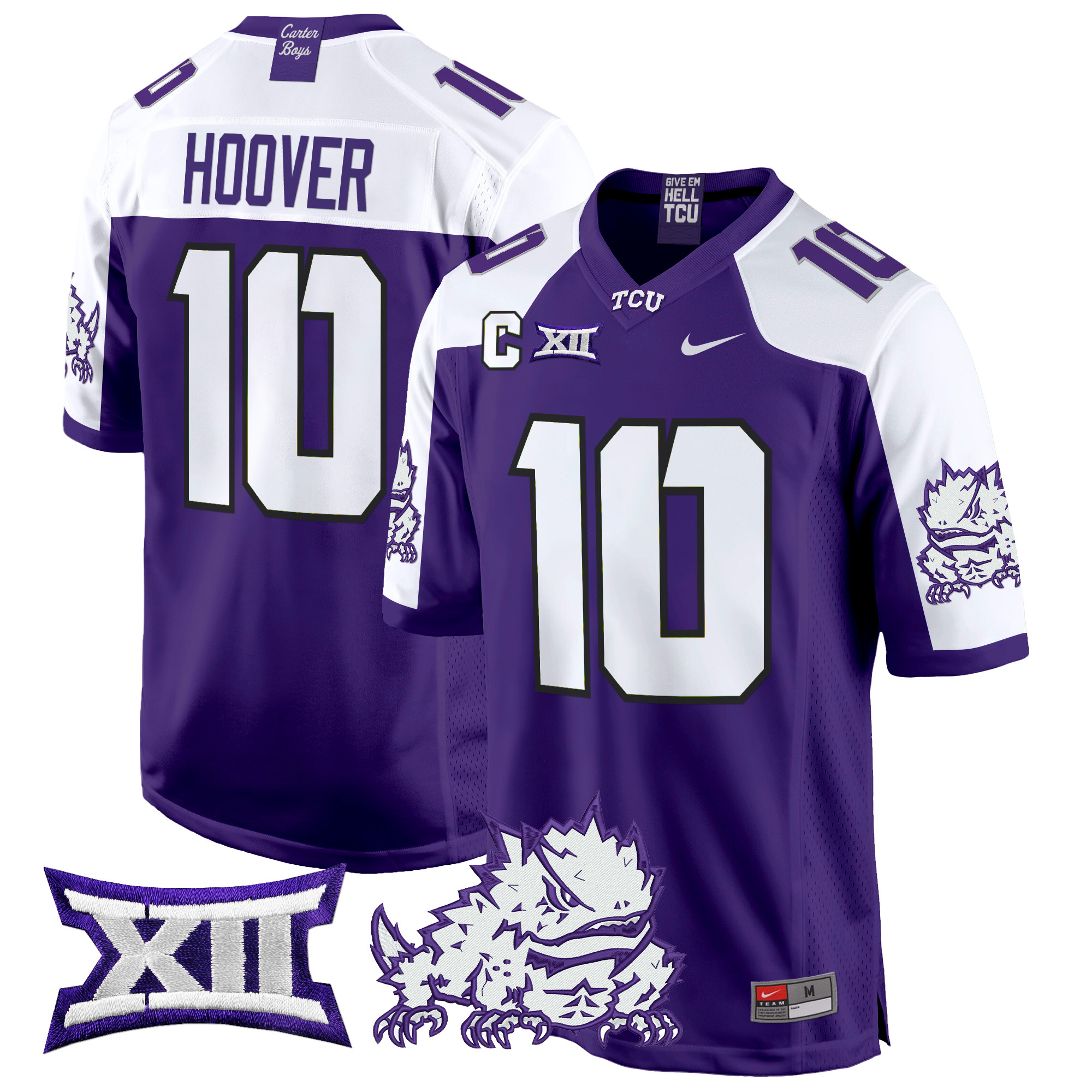 Men’s TCU Horned Frogs 2024 Game Jersey – All Stitched