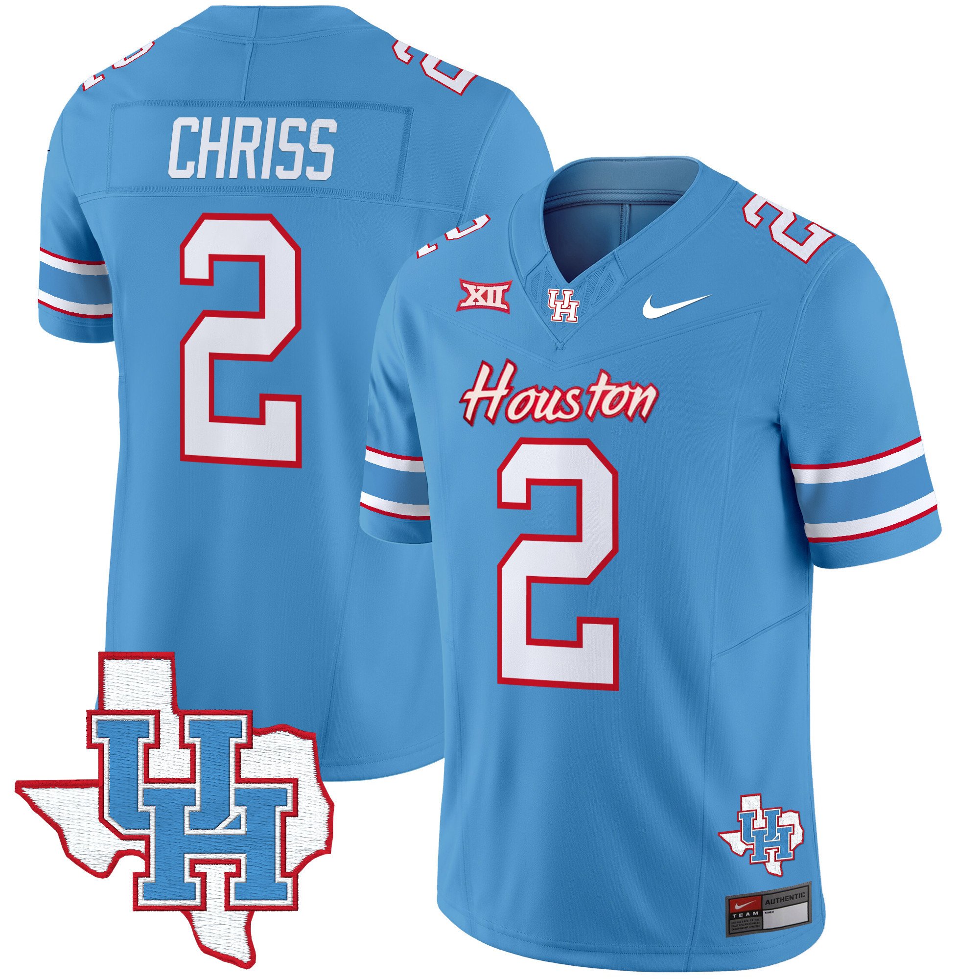 Men’s Houston Cougars 2024 Oilers Inspired Vapor Limited Jersey – All Stitched