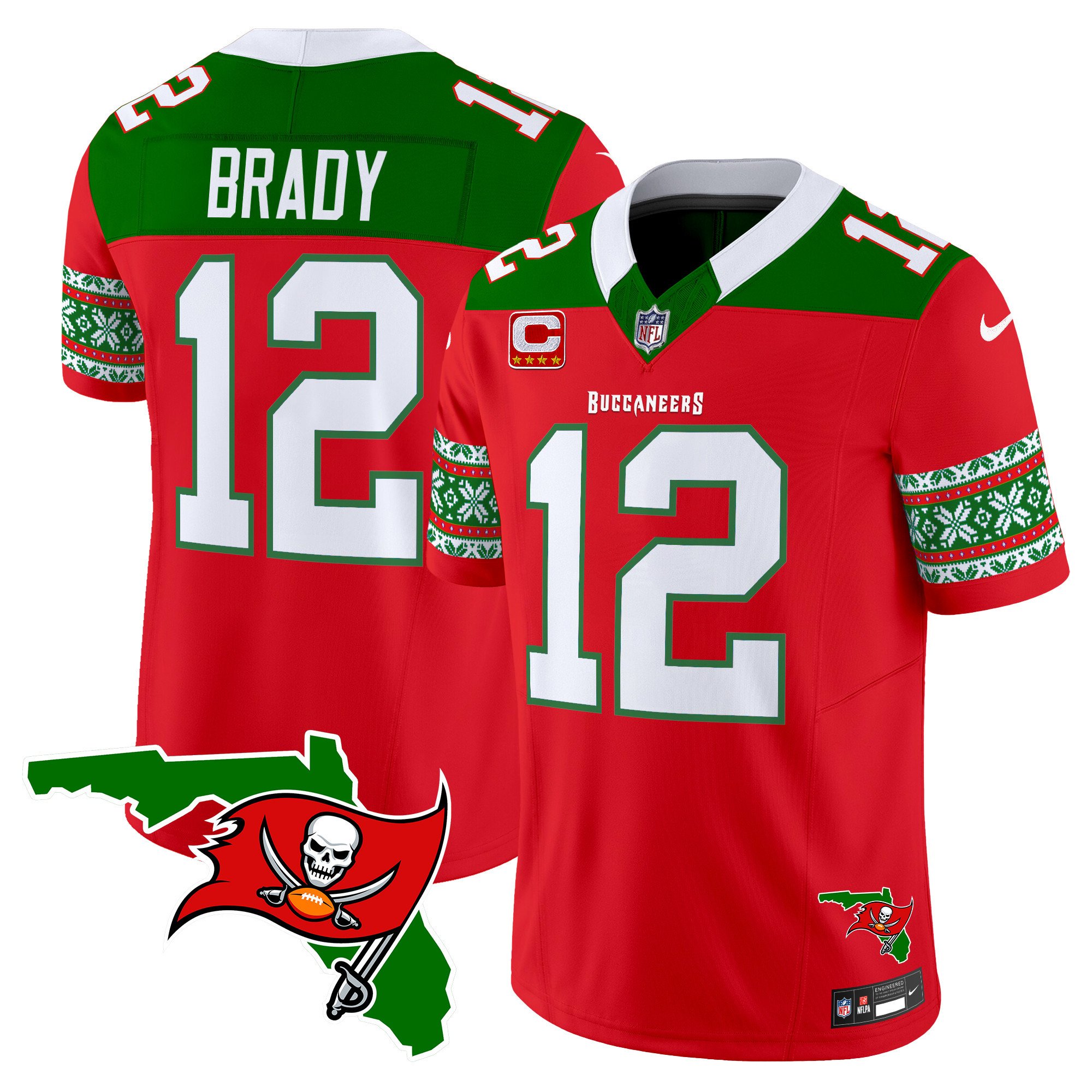 Men’s Tampa Bay Buccaneers 2024 Christmas Vapor Limited Jersey – All Stitched