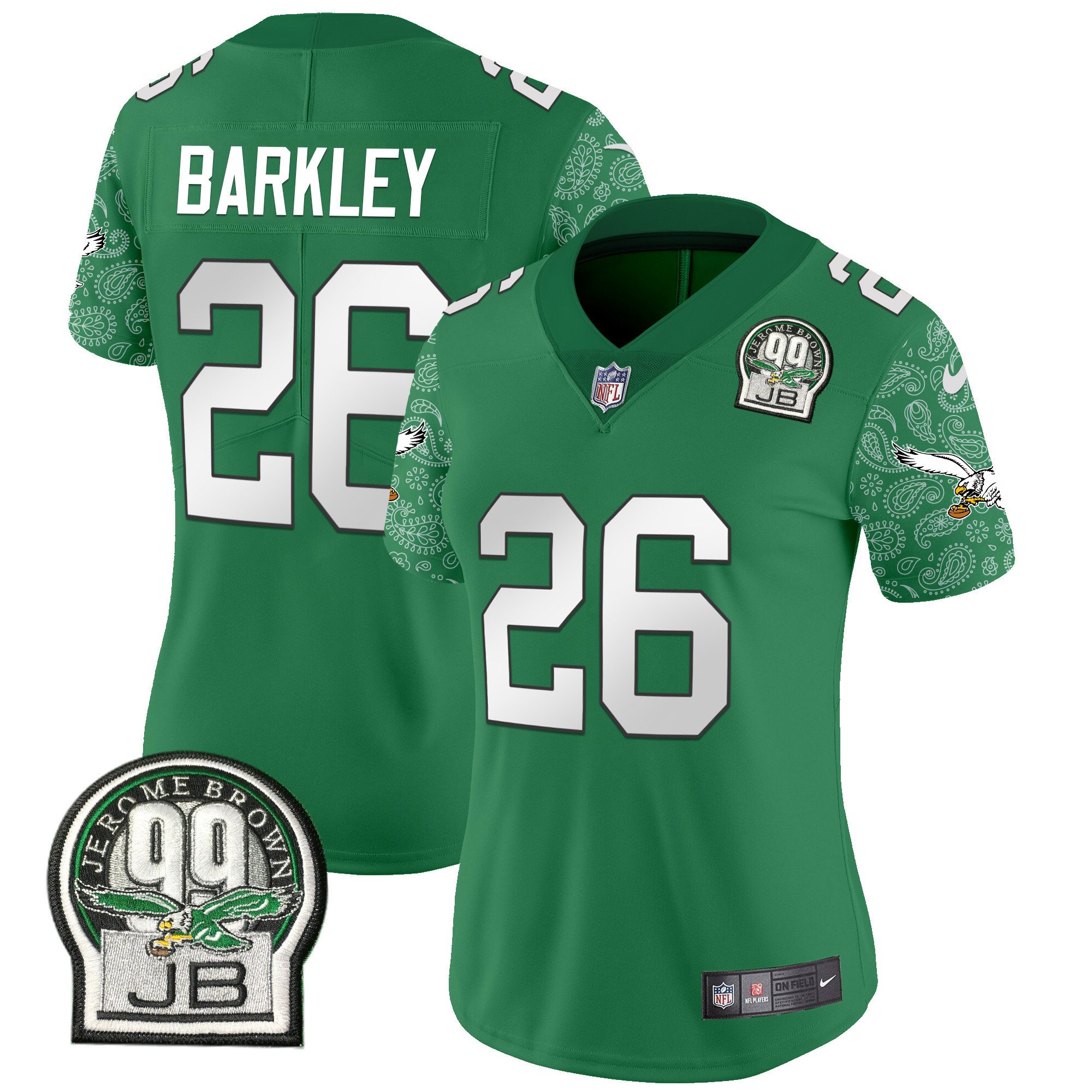 Women’s Philadelphia Eagles Kelly Green Vapor Limited Jersey V4 – All Stitched