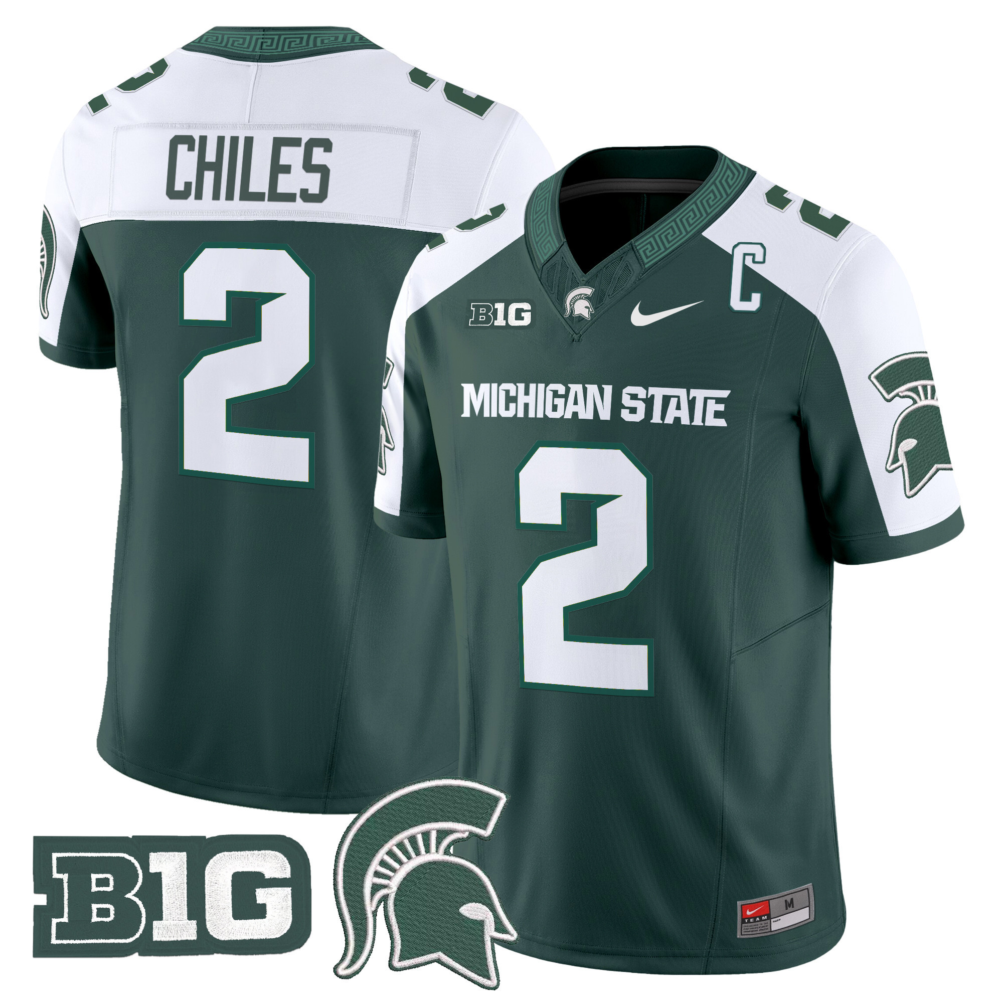 Men’s Michigan State Spartans 2024 Vapor Limited Jersey – All Stitched