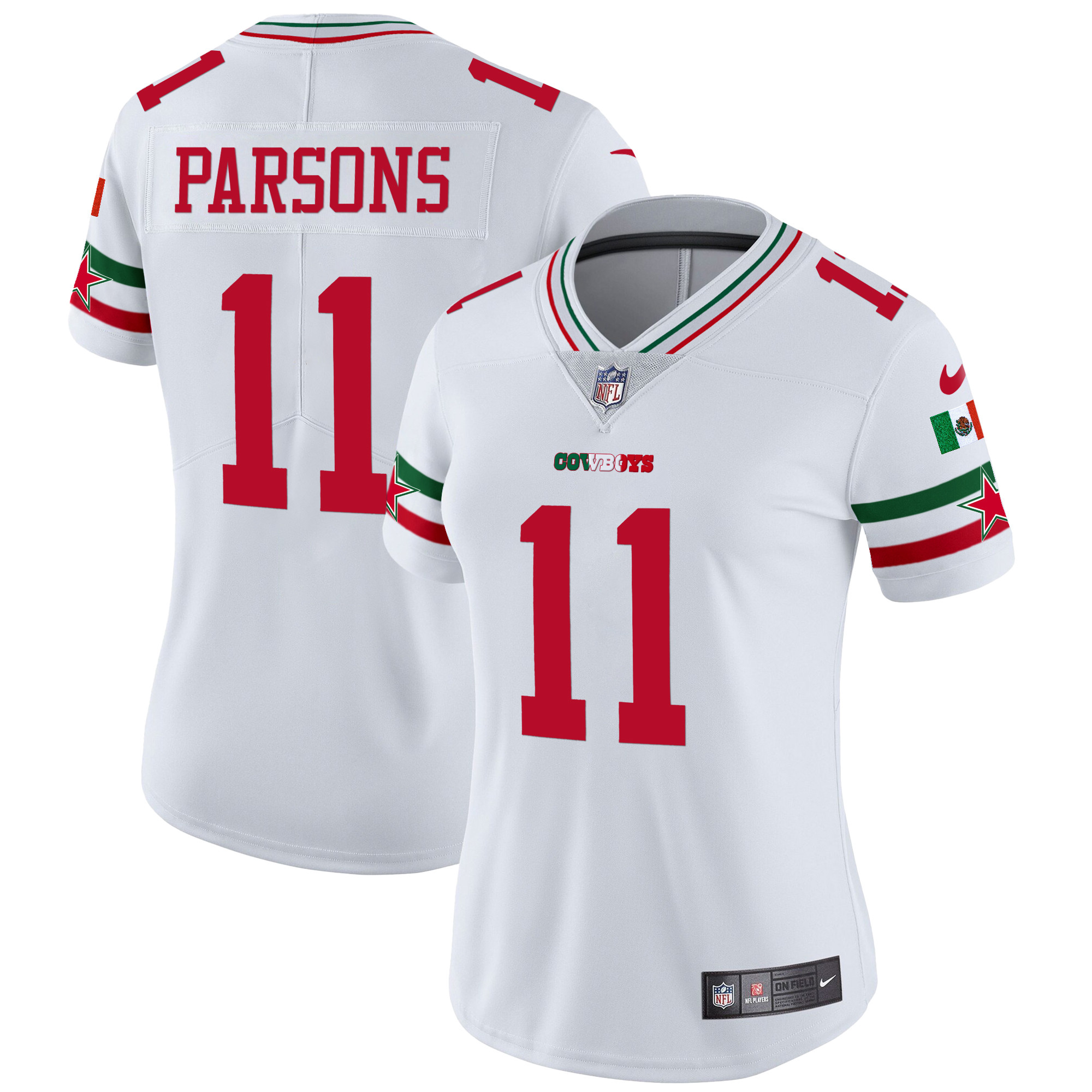 Women’s Dallas Cowboys Mexico Vapor Limited Jersey – All Stitched