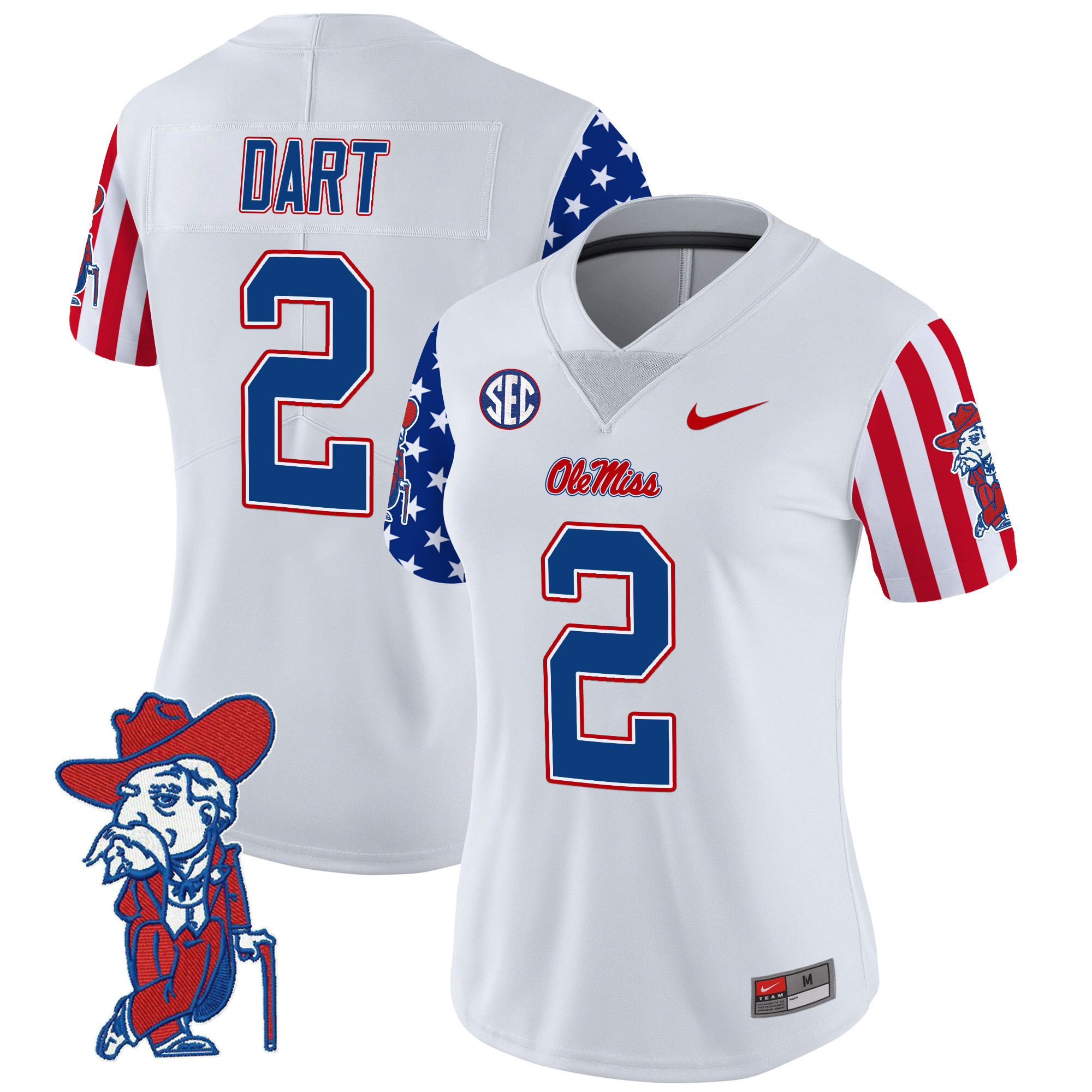 Women’s Ole Miss Rebels American Style Vapor Limited Jersey – All Stitched