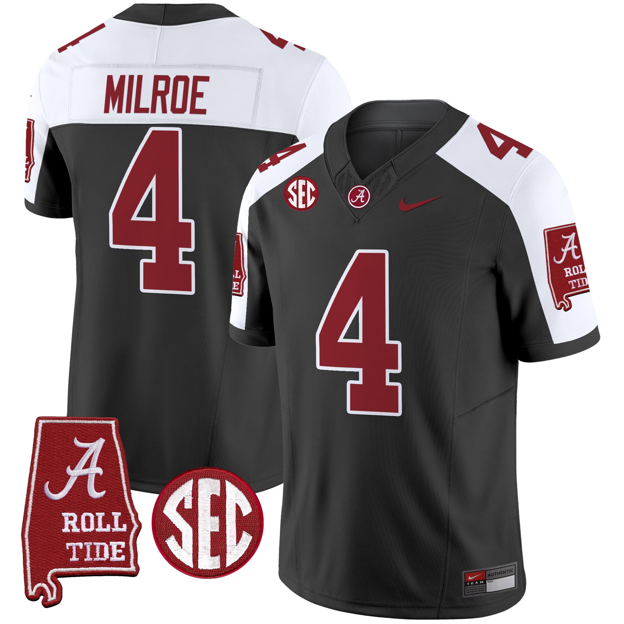 Men’s Alabama Crimson Tide Vapor Limited Jersey V3 – Alabama Map – All Stitched