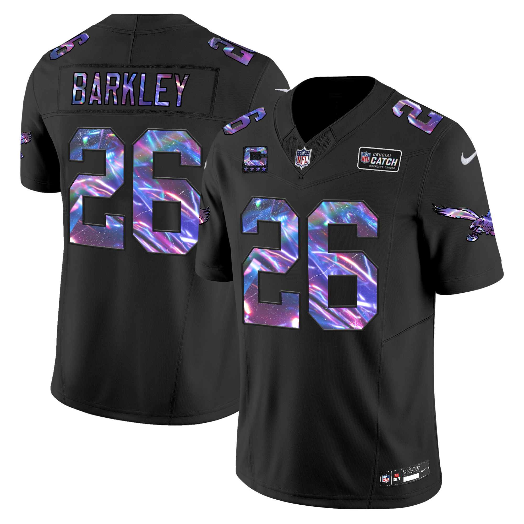 Men’s Eagles 2024 Crucial Catch Vapor Limited Jersey – All Stitched