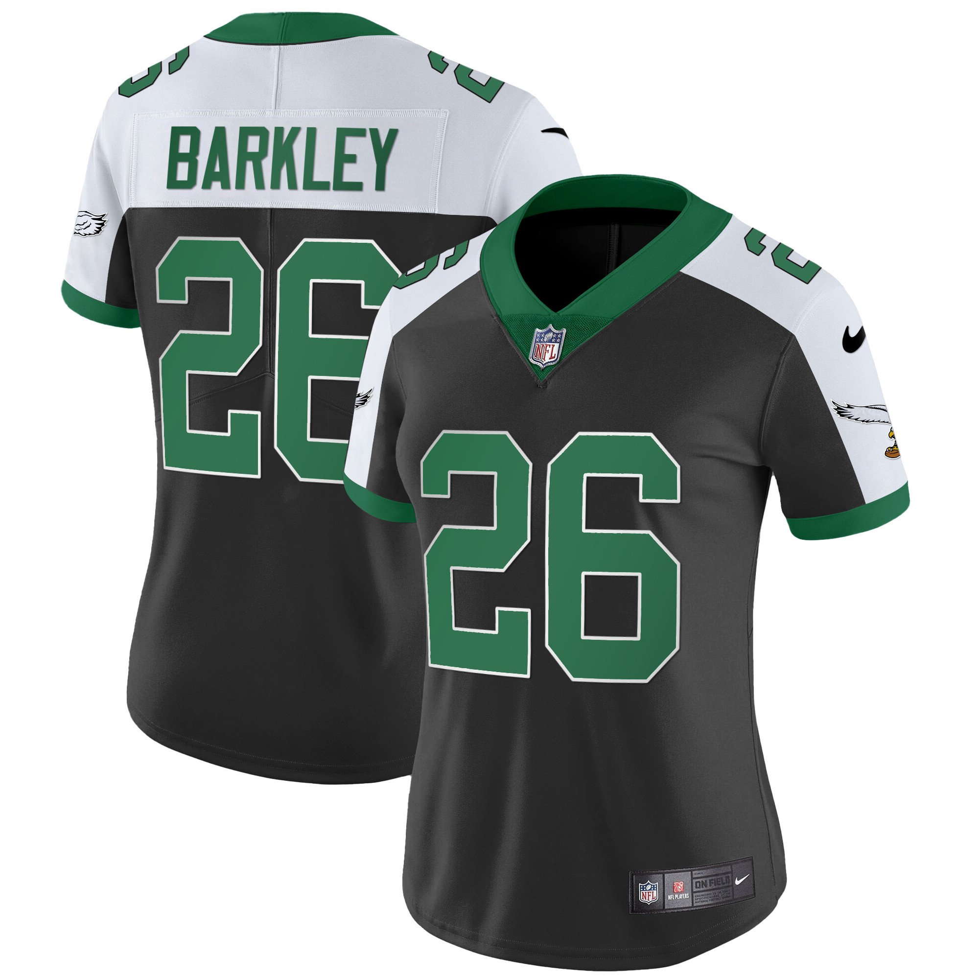 Women’s Philadelphia Eagles Kelly Green Vapor Limited Jersey V2 – All Stitched