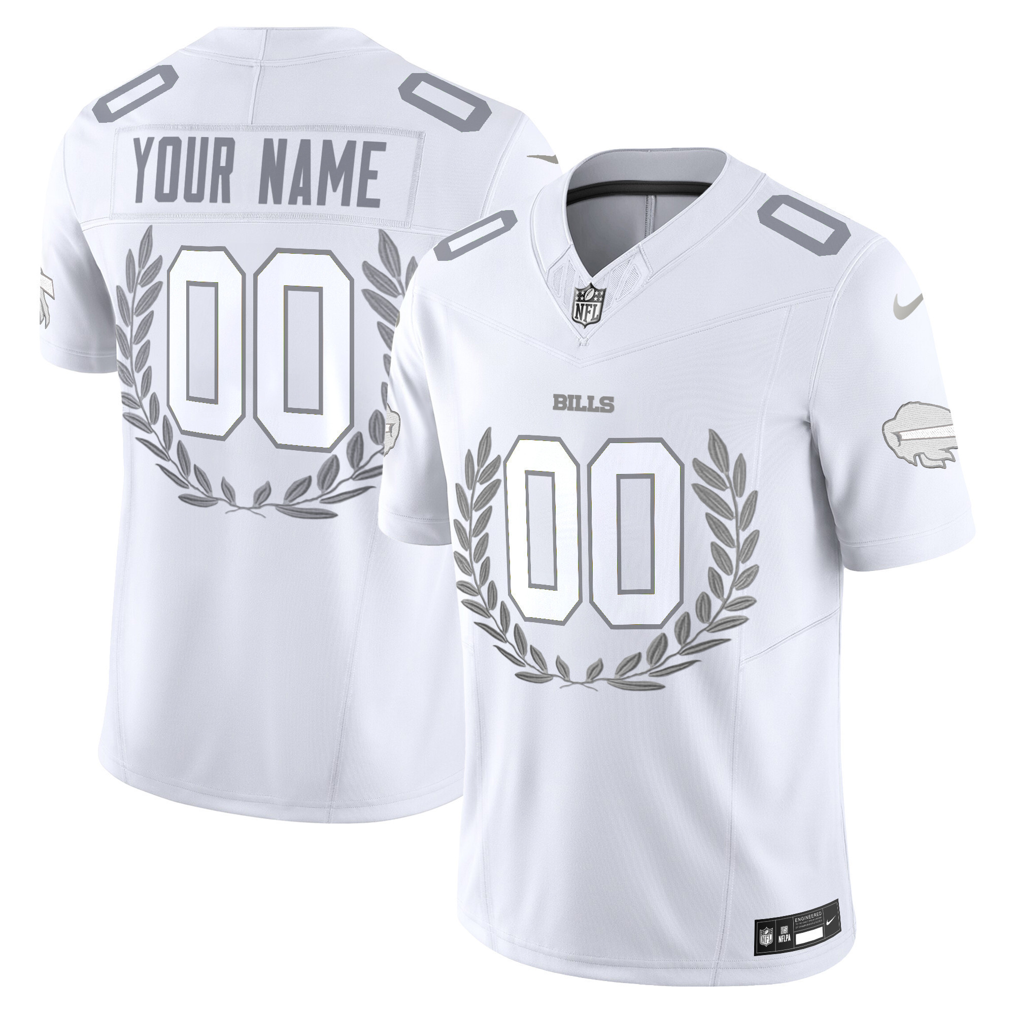 Buffalo Bills Platinum MVP Vapor Limited Custom Jersey – All Stitched