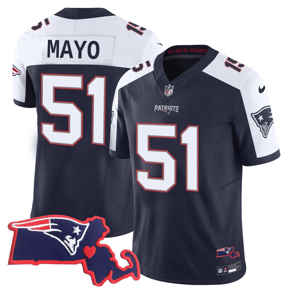#51 Jerod Mayo New England Patriots Limited Jersey – All Stitched