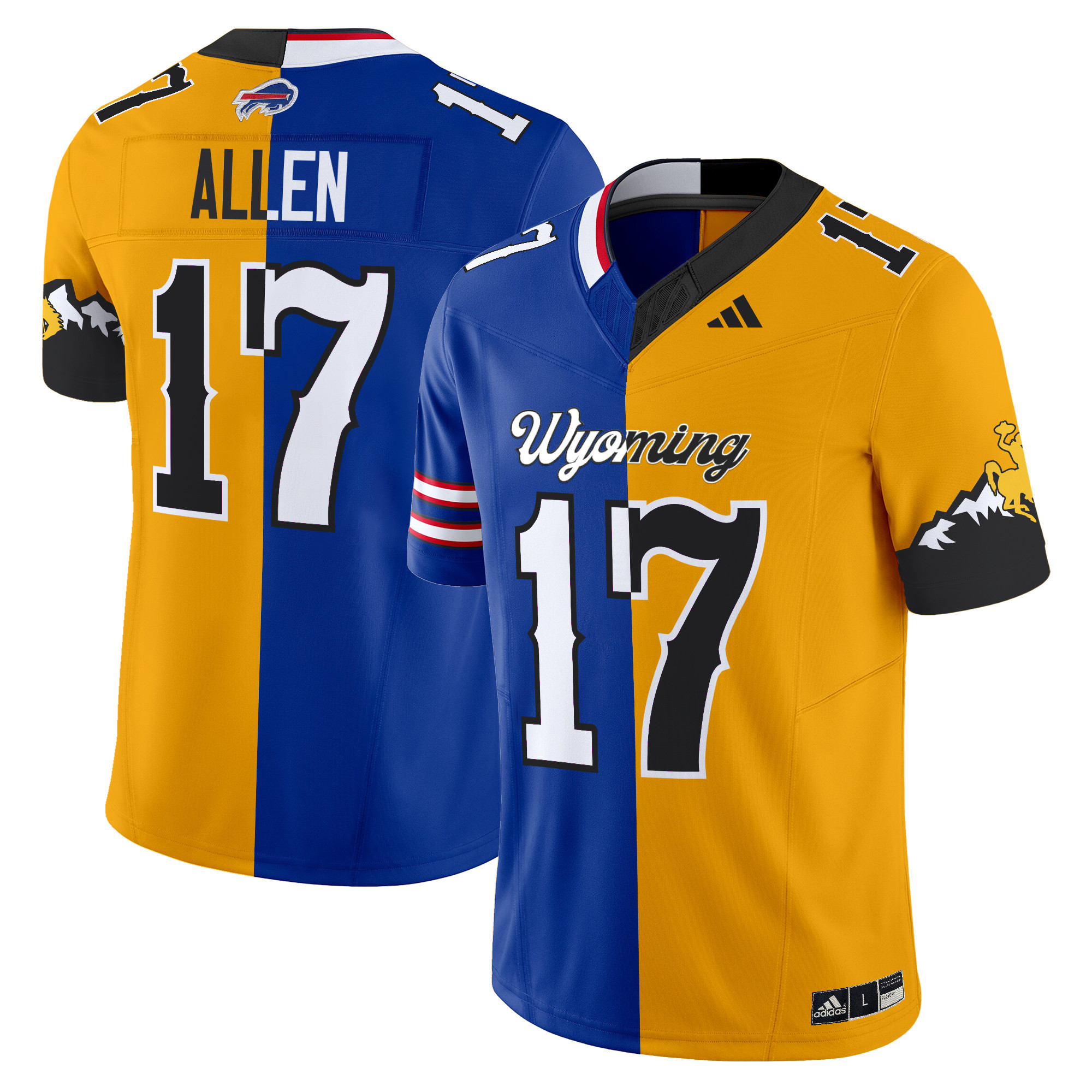 Wyoming Cowboys Split Vapor Limited Jersey – All Stitched