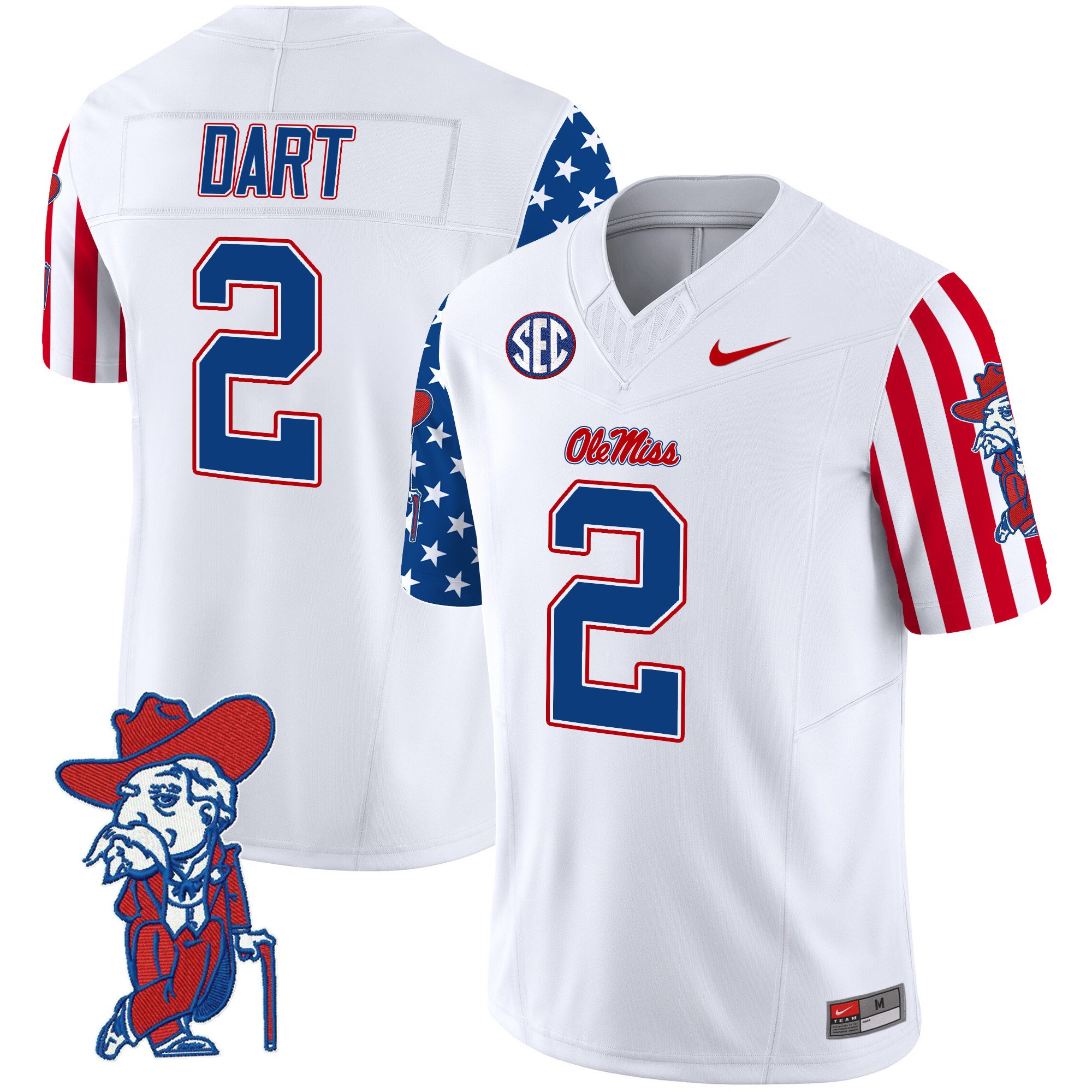 Men’s Ole Miss Rebels American Style Vapor Limited Jersey – All Stitched