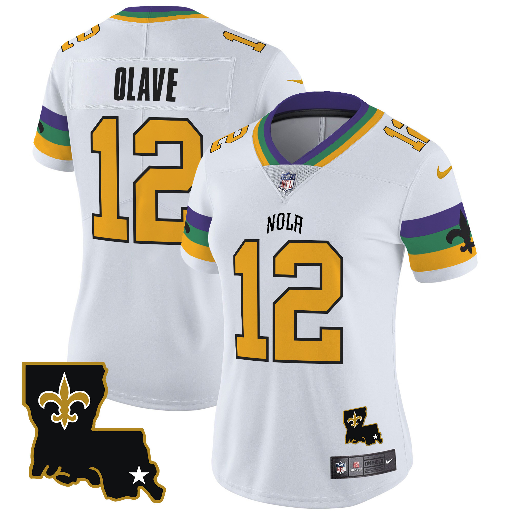 Women’s New Orleans Saints 2024 New Orleans City Vapor Limited Jersey – All Stitched