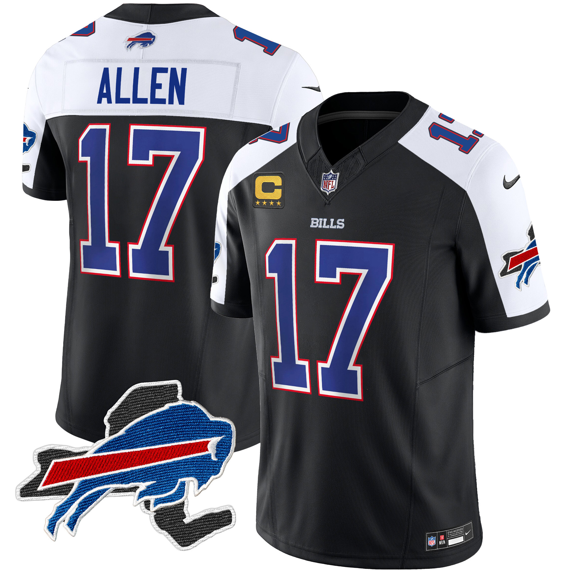 Men’s Buffalo Bills New York Patch Vapor Limited Jersey – All Stitched