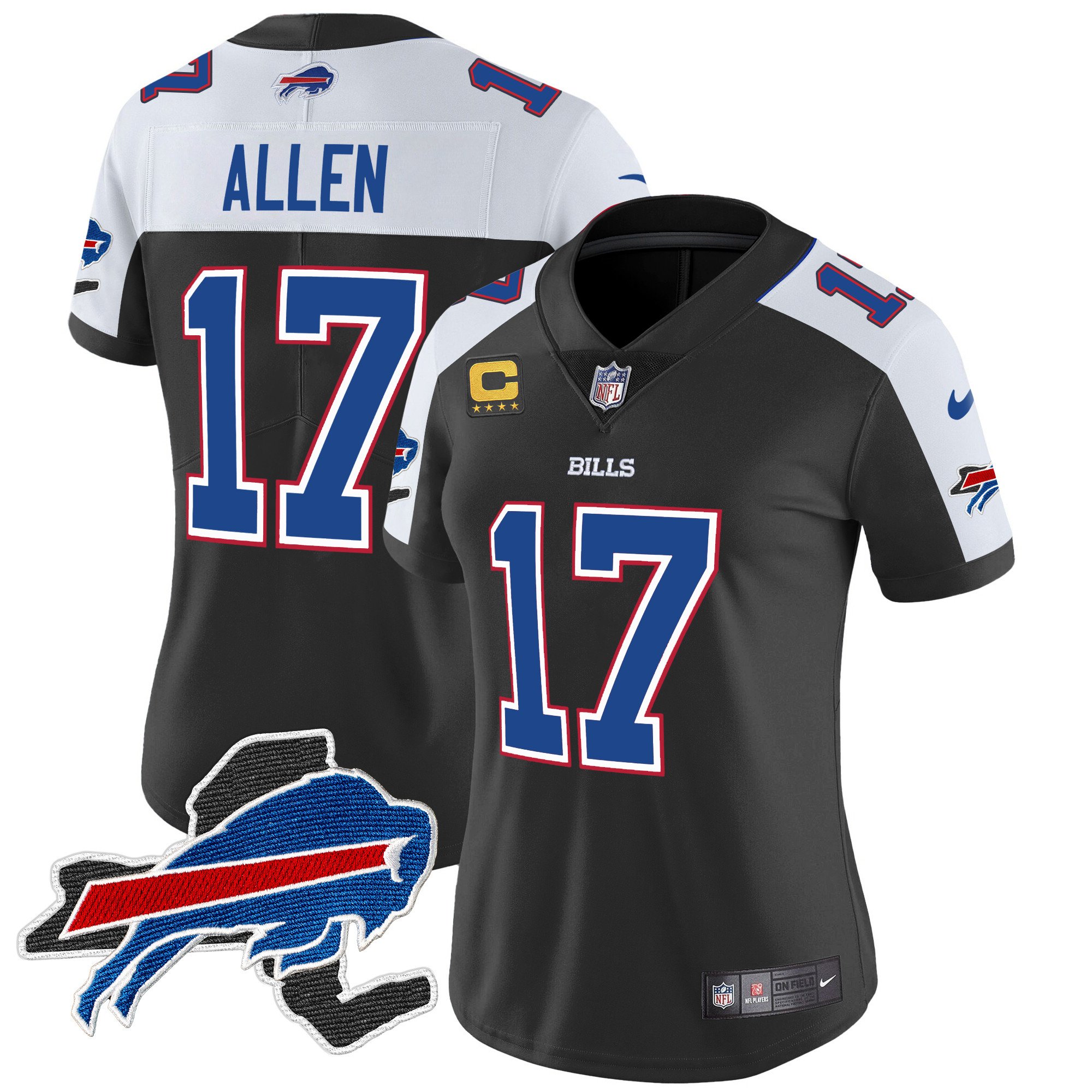 Women’s Buffalo Bills New York Patch Vapor Limited Jersey – All Stitched